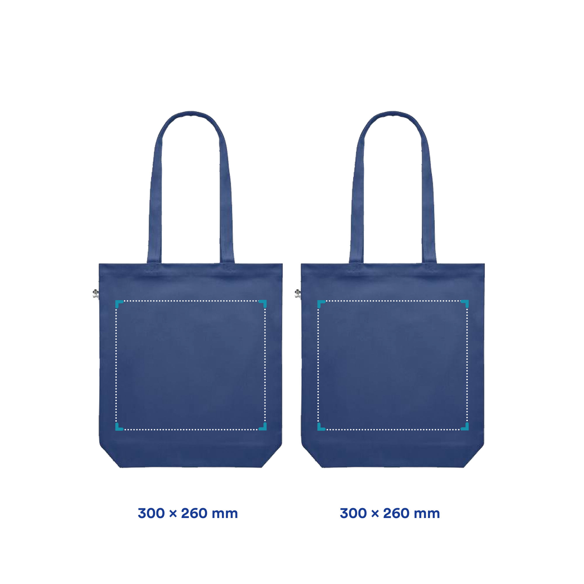 Shopper - Tela organica | 270 g/m² | colorato | Stampa fino a 4 colori