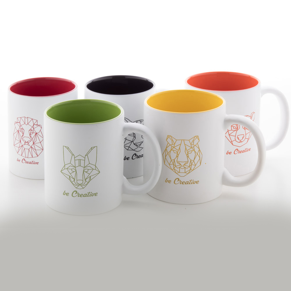 Tazza - 350ml | Interno bianco + colorato | Incisione