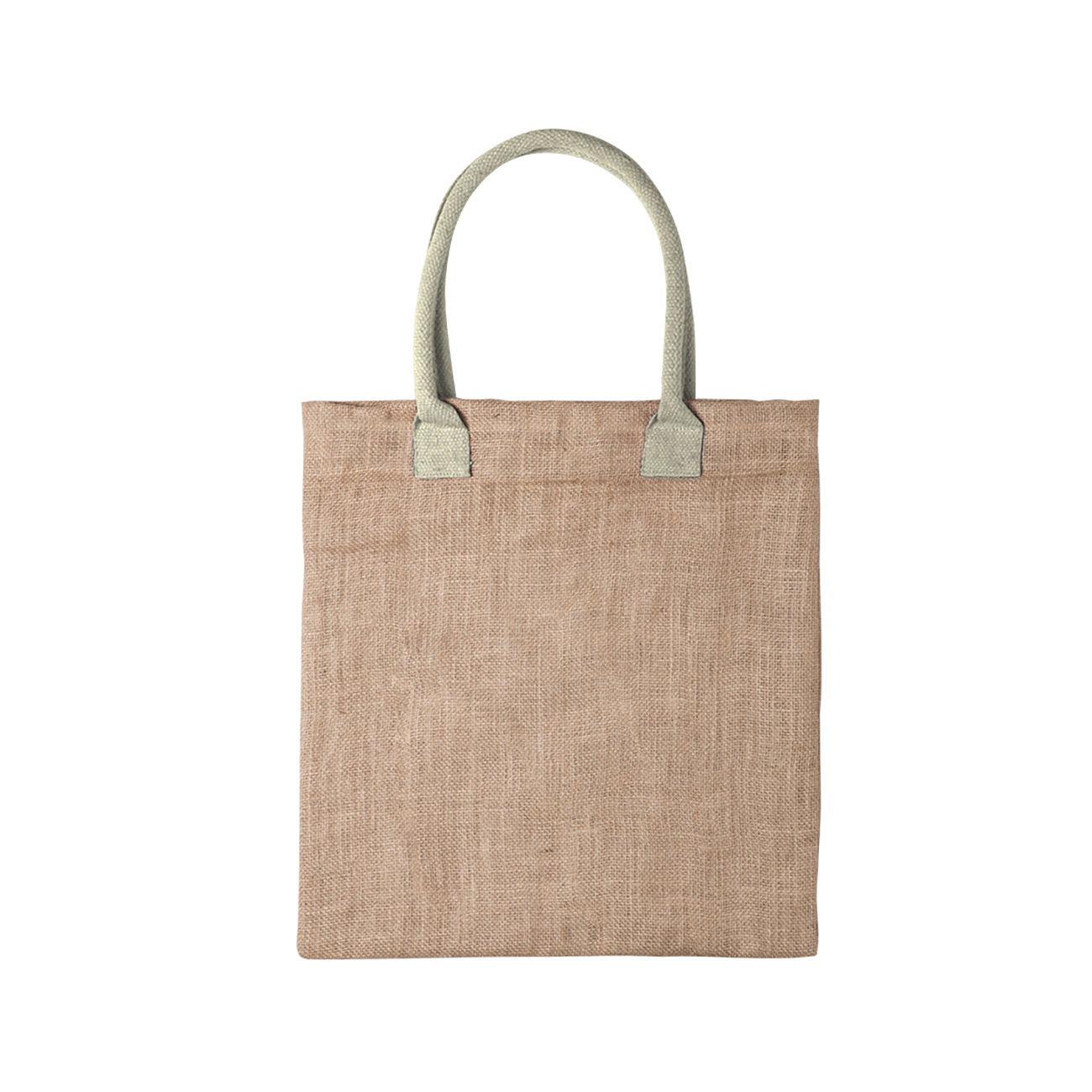 Sac en jute | 240 gr/m2 | 41 x 38 cm | Poignées colorées