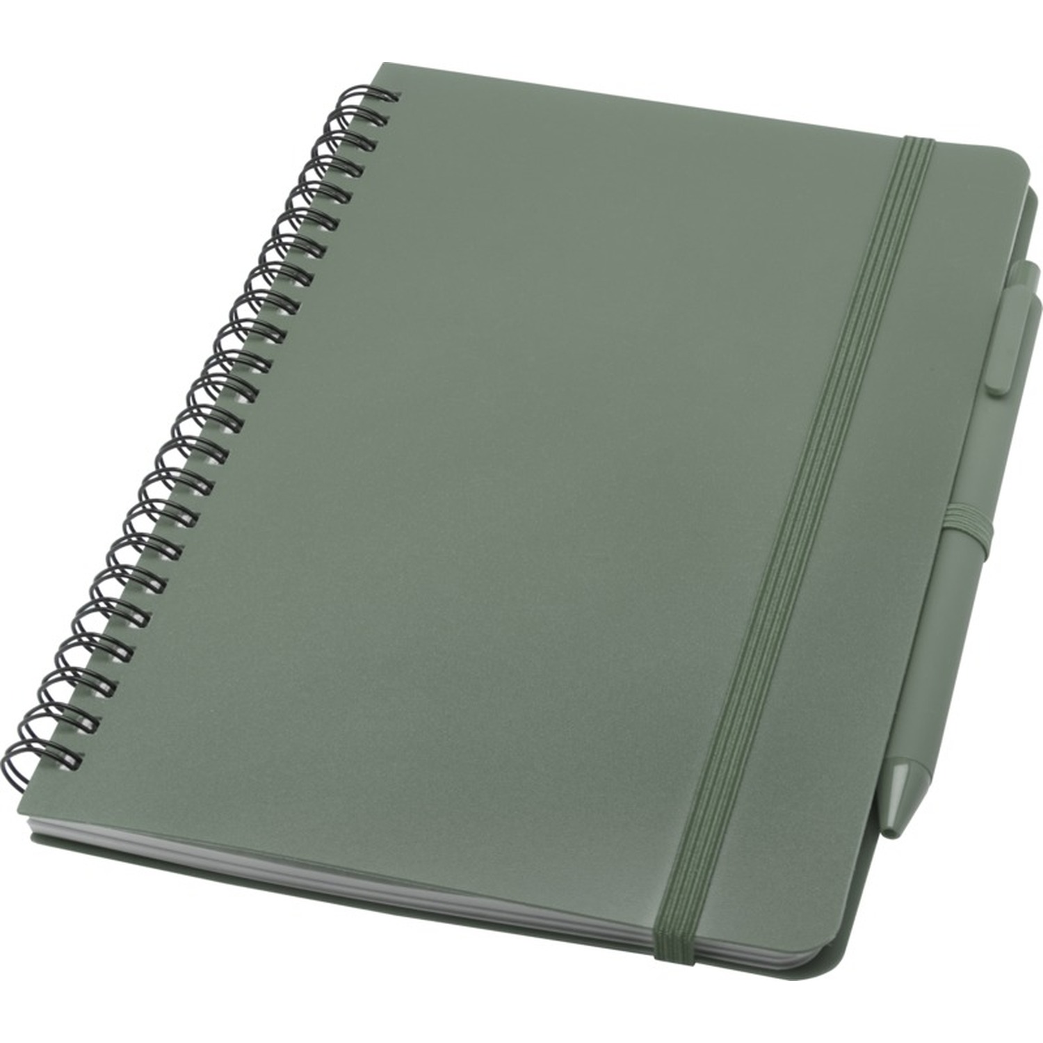 Taccuino in plastica ocean-bound – A5 | Copertina rigida | Con penna | 80 fogli
