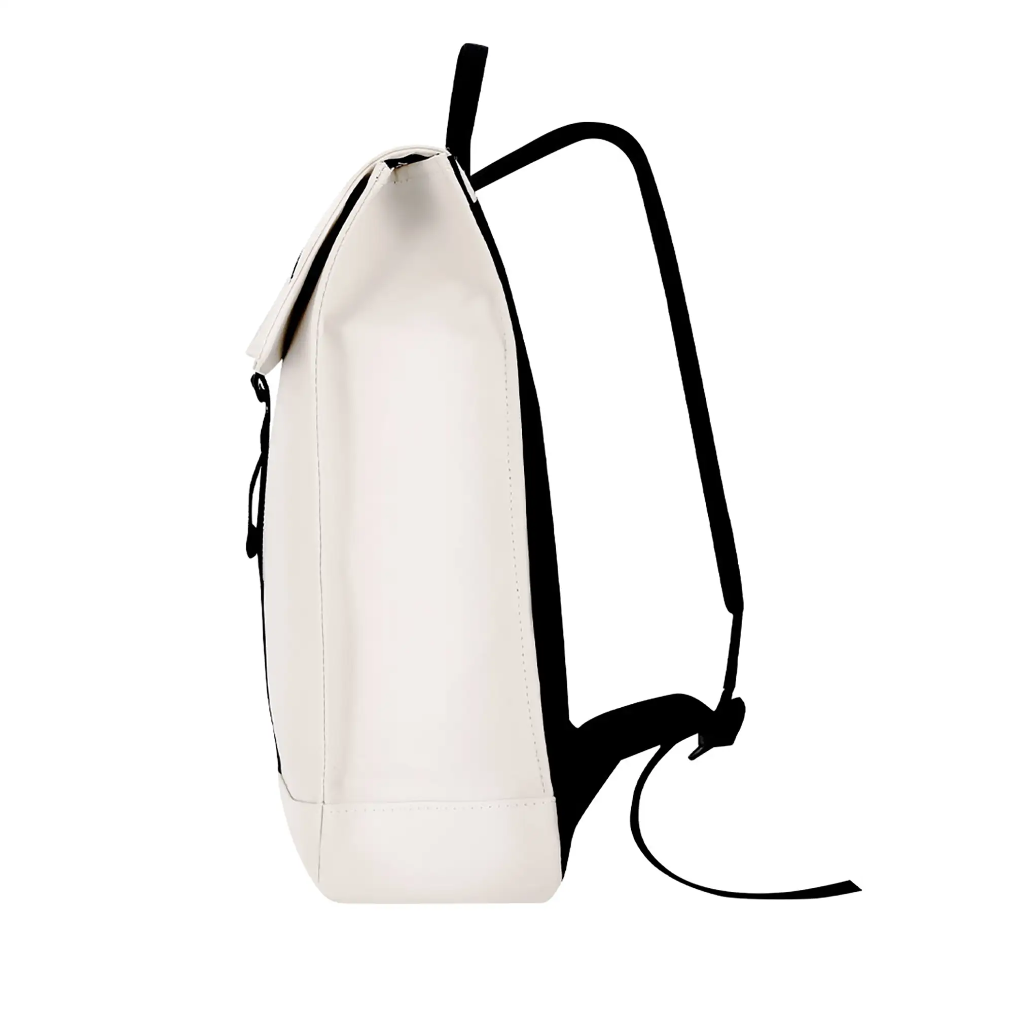 Rugzak Sem - PU | Laptopvak 14” | Gewatteerd | Gespsluiting | Met Trolleyband