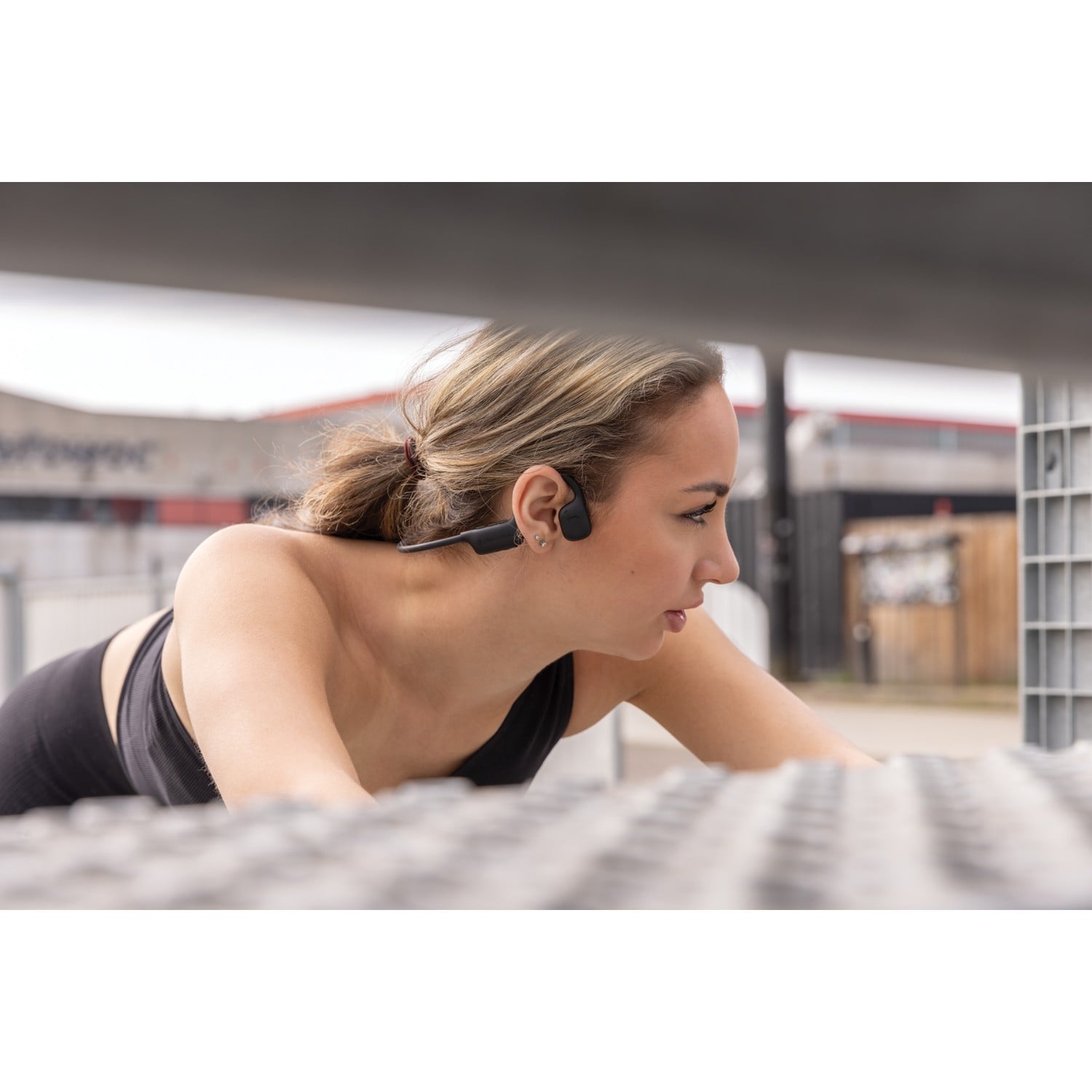 Casque sans fil open-ear – Bluetooth 5.3 | 10 h d'autonomie | IPX4 | Plastique recyclé