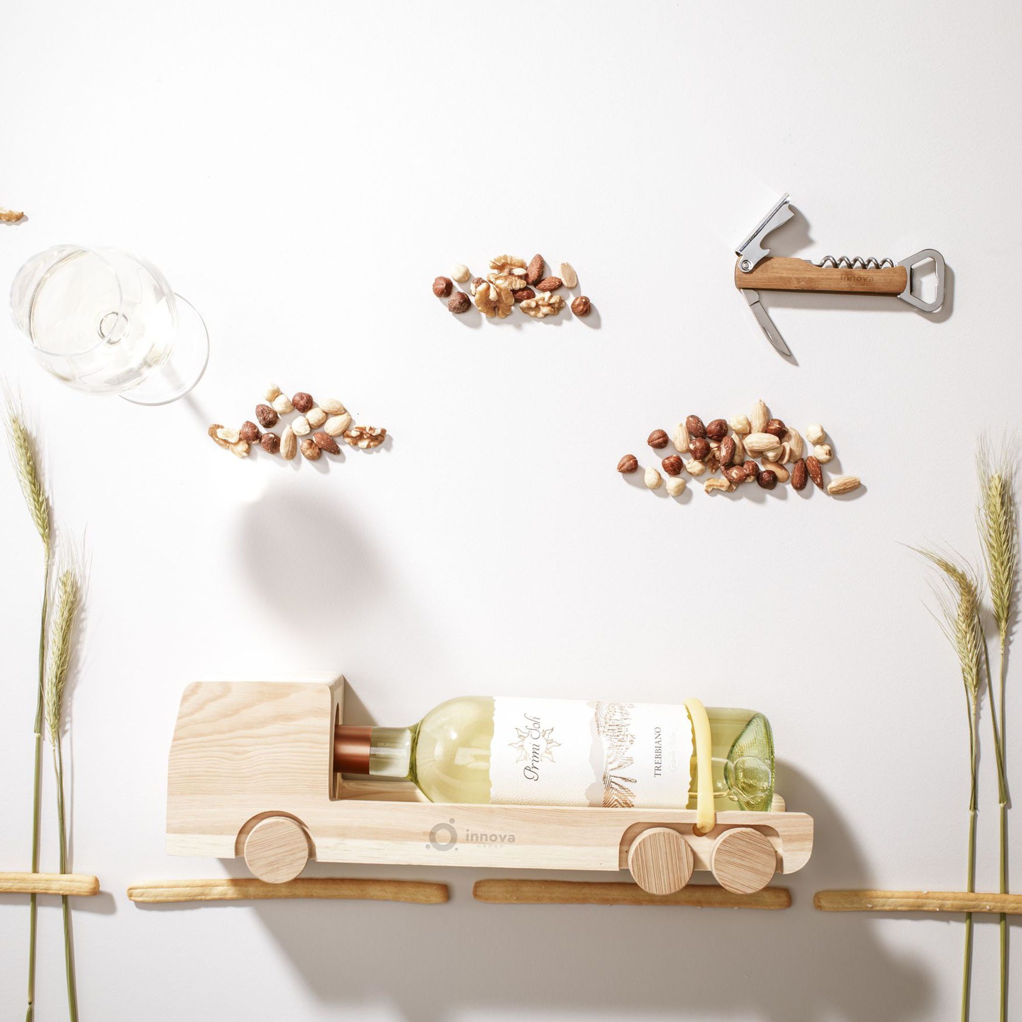 Camion boîte cadeau – Bois FSC | Réutilisable | Pour 1 bouteille | Design ludique