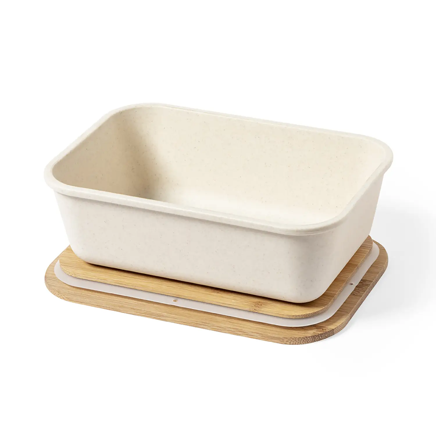 Lunch box 1 L – PP senza BPA | Coperchio in bambù | Con fascia