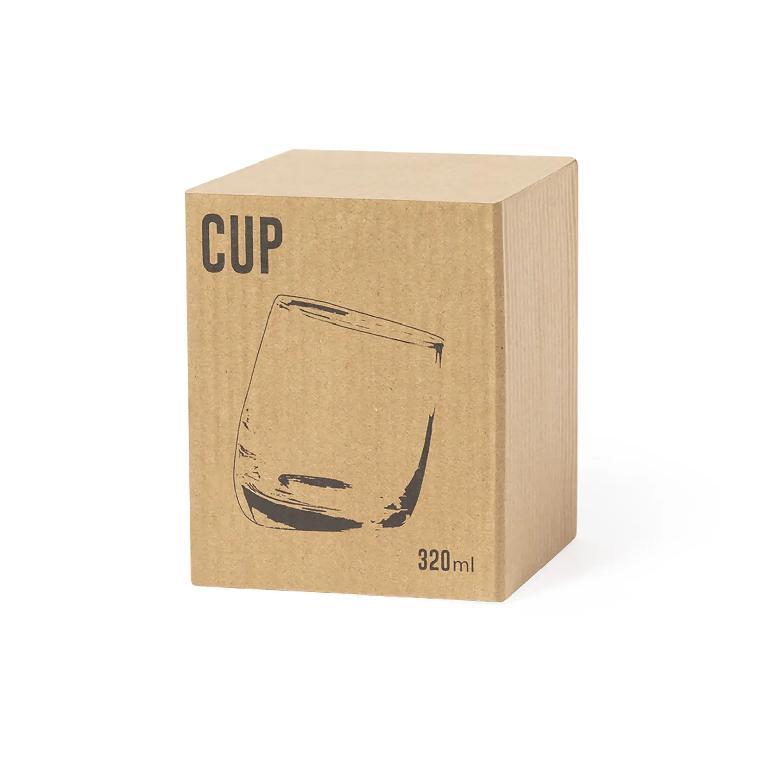 Glas Mert - 320 ml | Glas | Kompakte Größe | Wiederverwendbar | Neutrales Design