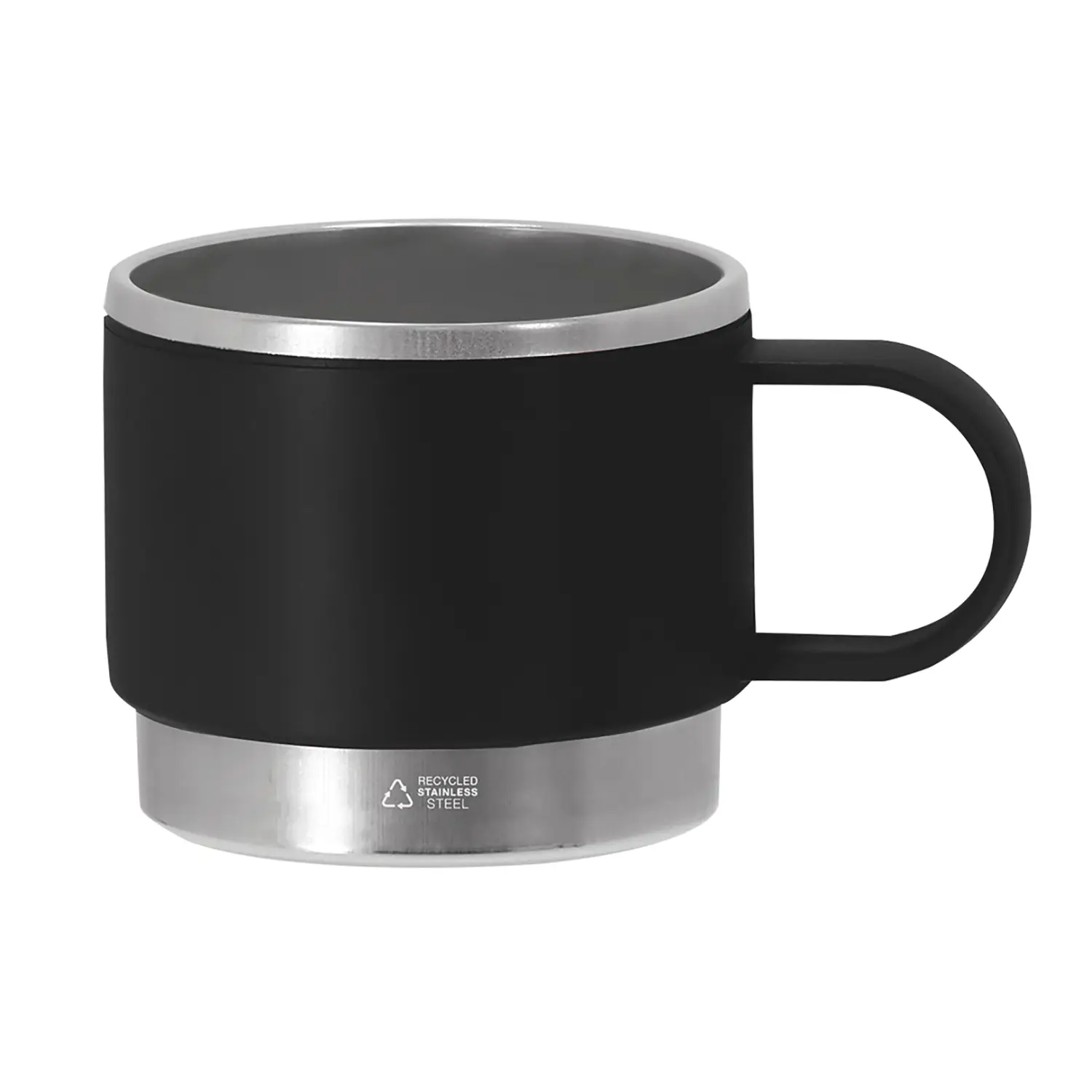 Mini tazza riciclata – 140 ml | Base in acciaio | PP riciclato | Compatta