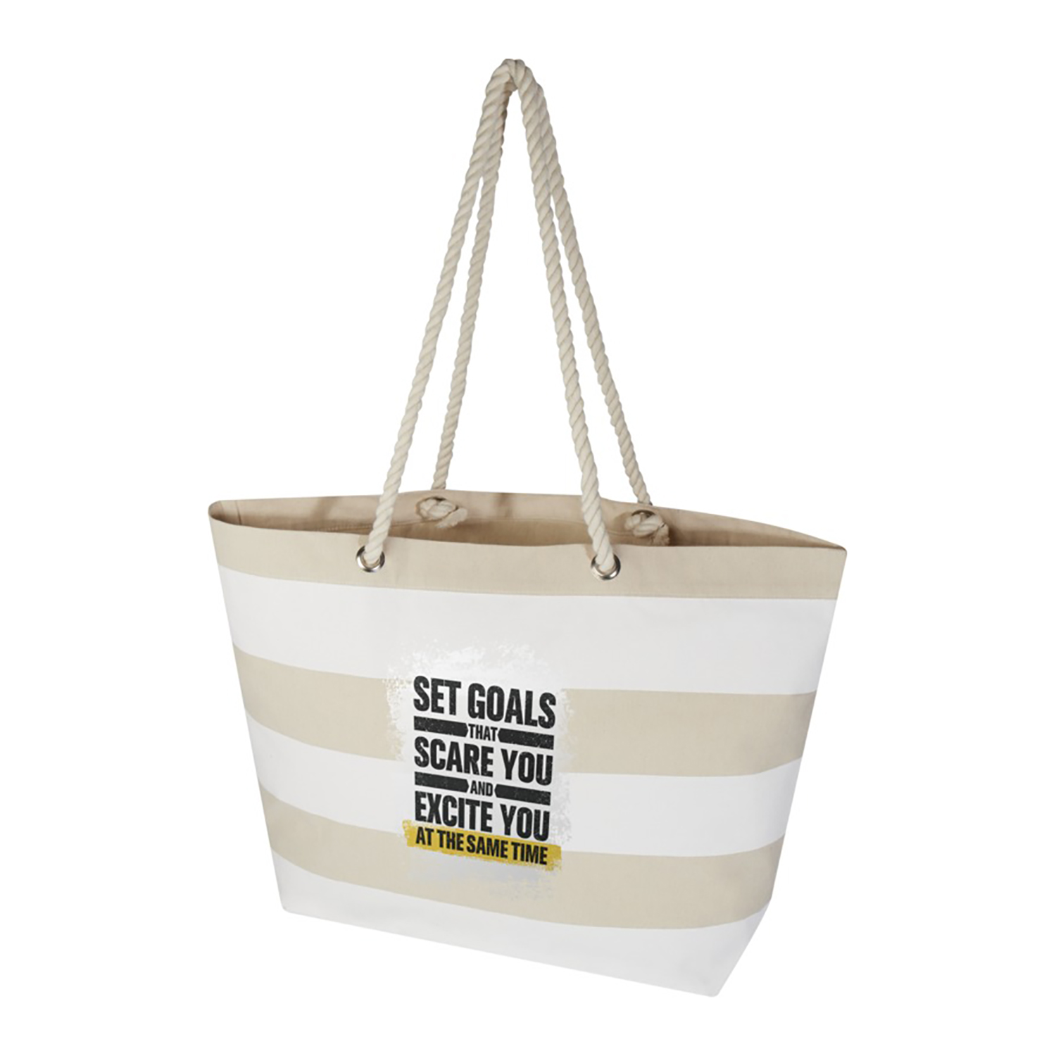 Katoenen tas Timo - Gerecycled | 270 g/m² | Strandtas | Gerecycled Katoen | 18L