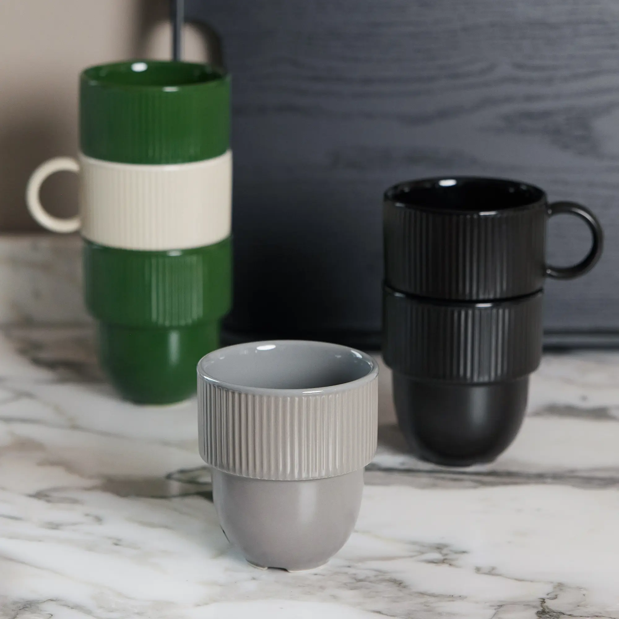 Tasse en grès – 270 ml | Look naturel | Finition mate | Avec anse