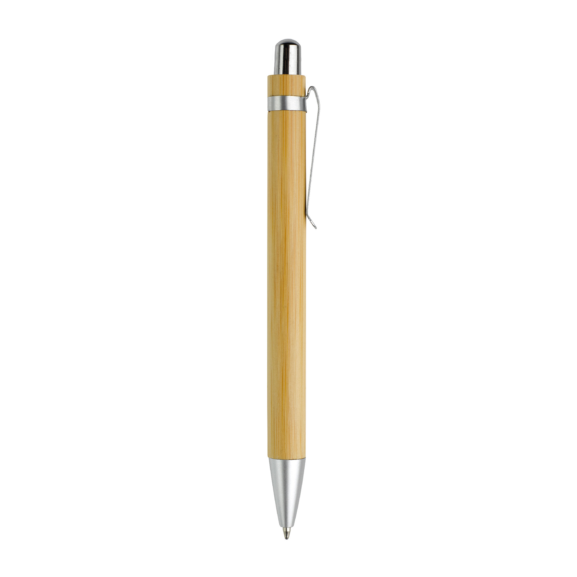 Stylo en bambou | Encre bleue | Quadrichromie