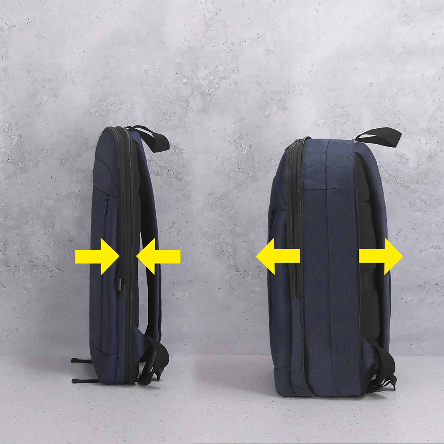 Sac à dos extensible – Poche PC | Matelassé | Déperlant | Polyester 900D