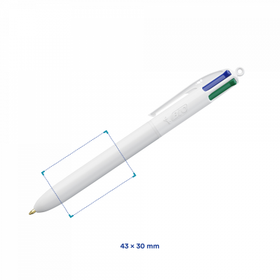 Balpen BIC - 4 kleuren | Duurzaam | 1-4 kleuren & Full Colour