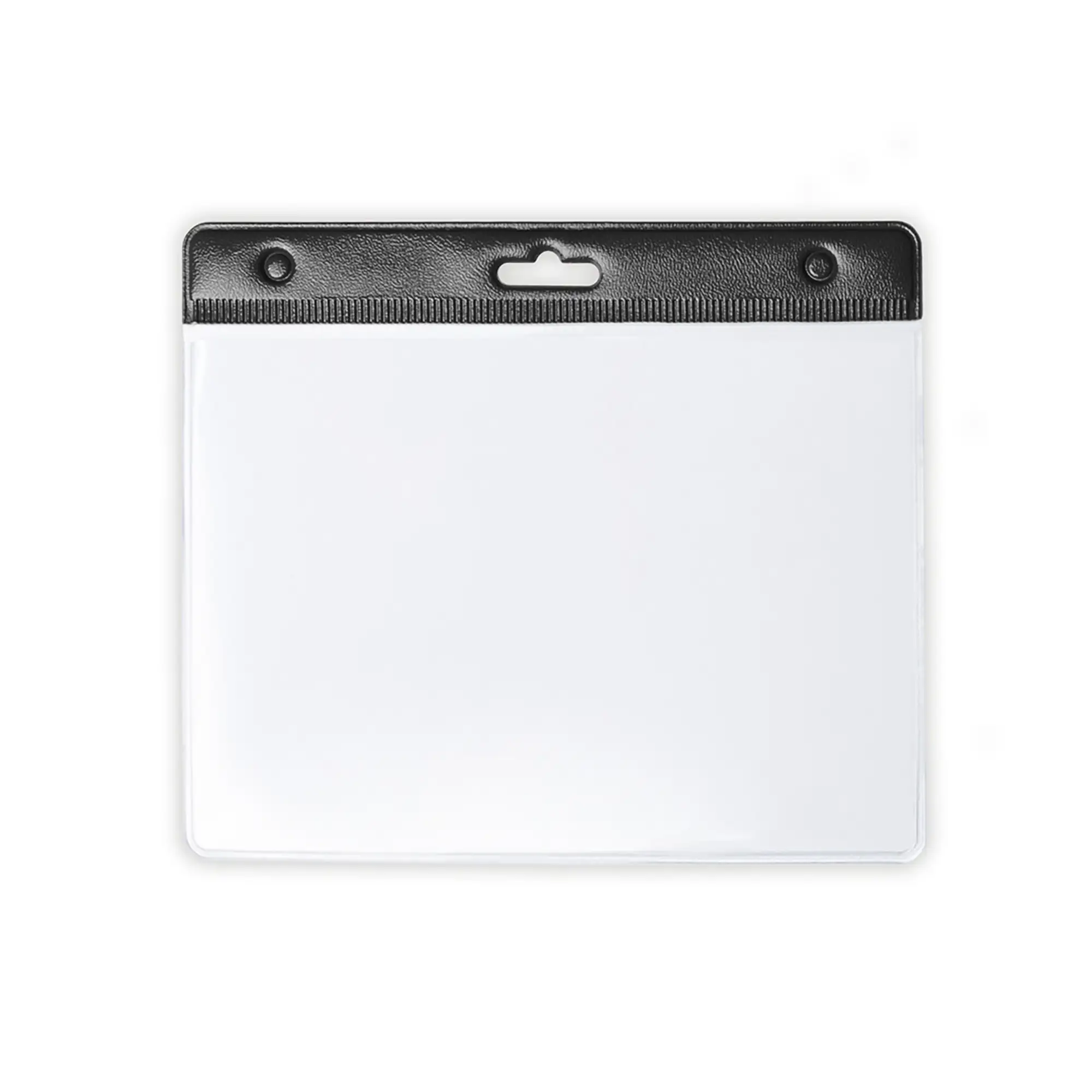 Badge d'Identification – PVC | Face Avant Transparente | Dessus Coloré | Dos Blanc