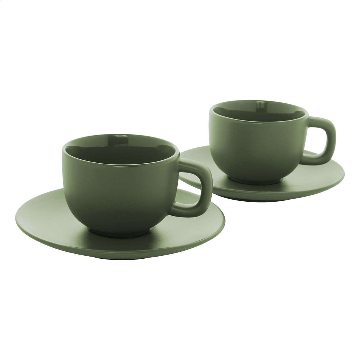 Set de tasses à cappuccino – Céramique de haute qualité | Finition mate | Lot de 2