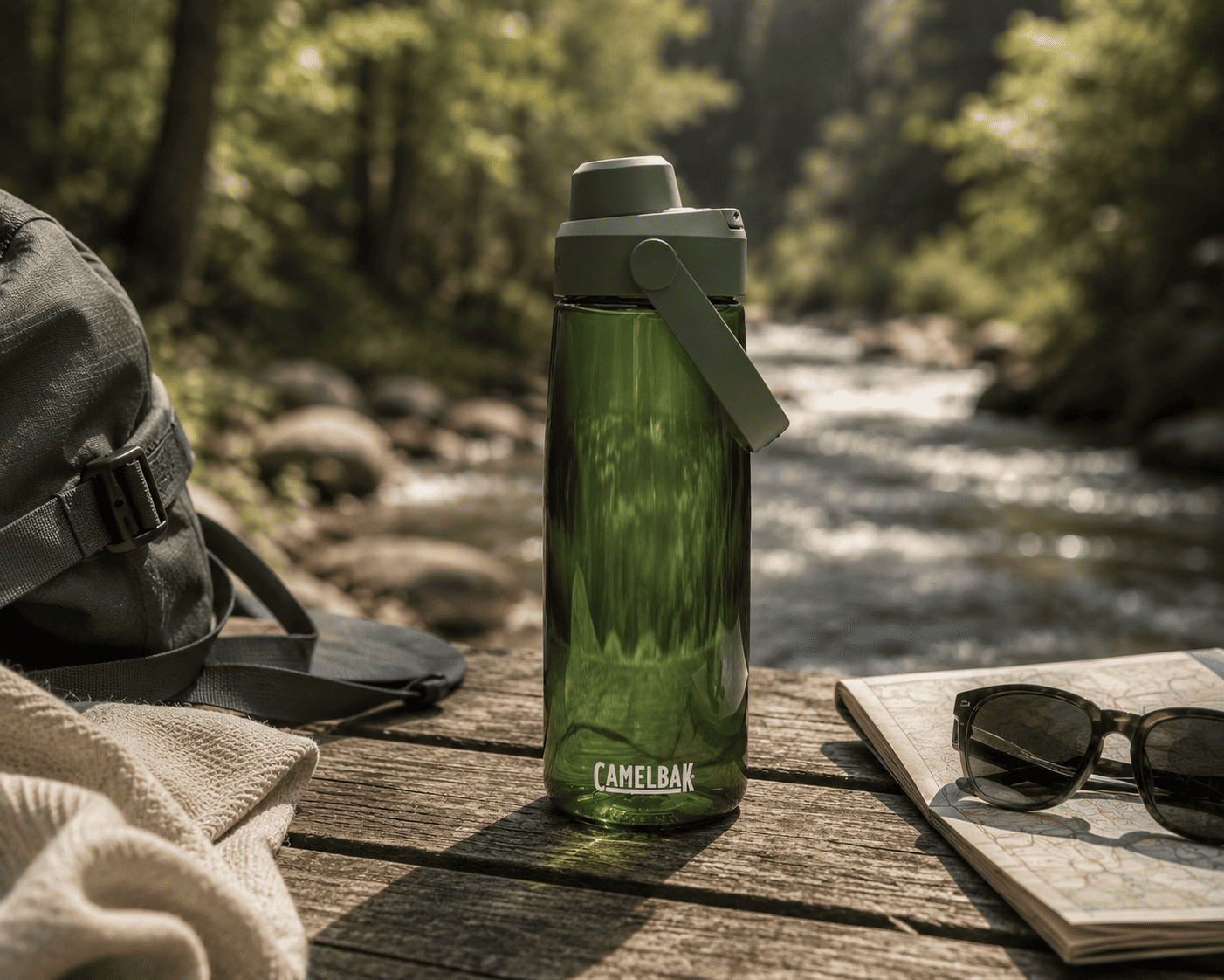Gourde avec bouchon Chug – 750 ml | Étanche | Tritan™ Renew | Poignée rotative