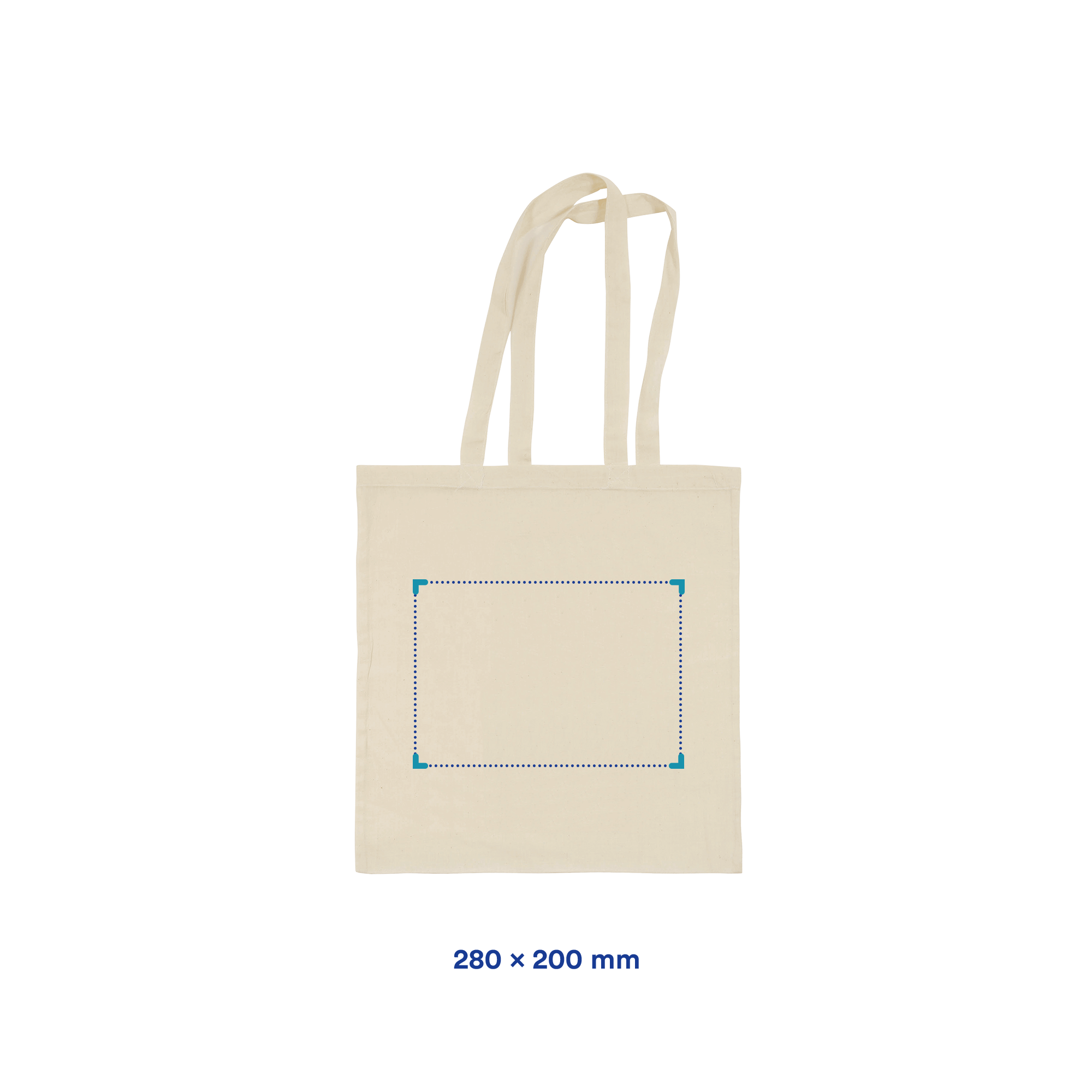 Sac en coton biologique | 180 gr/m2 | Anses longues | Quadrichromie