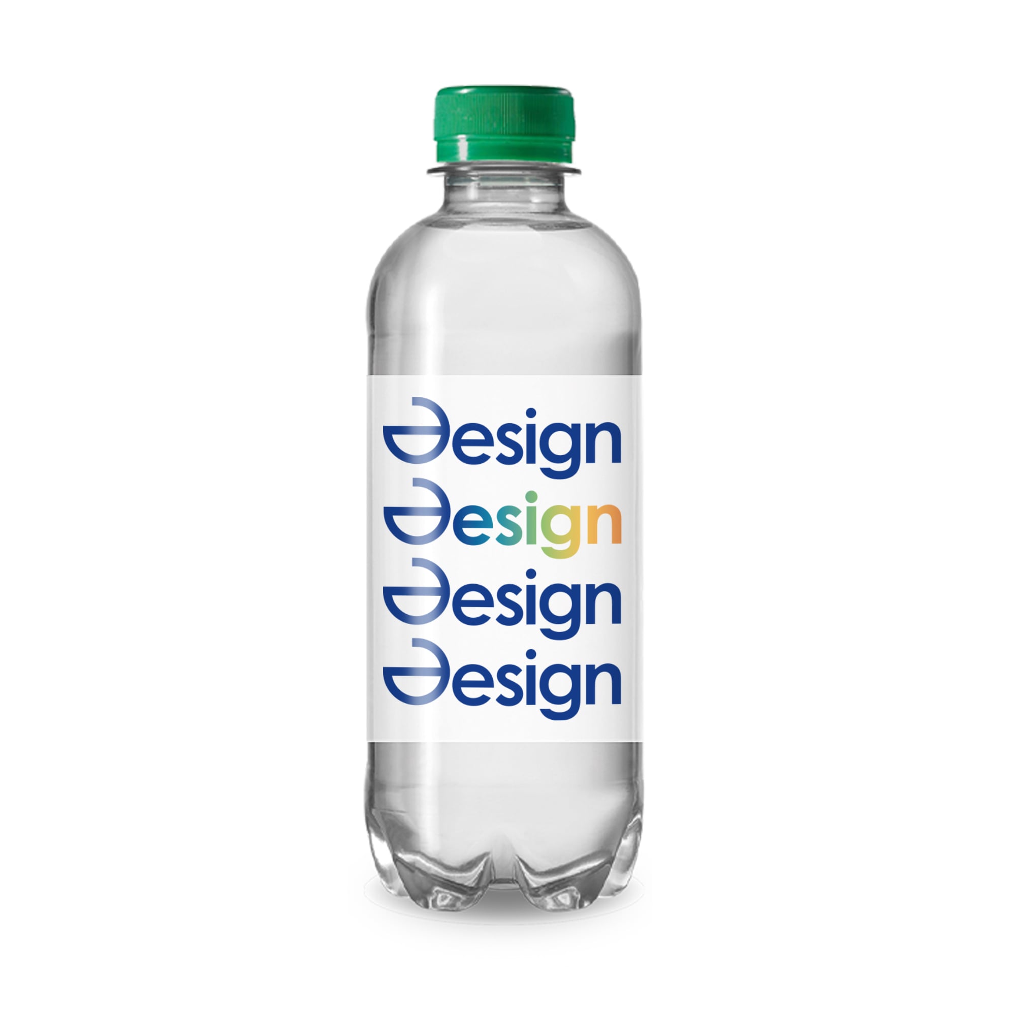 Bouteilles d’eau en R-PET - 330 ml | Eau plate | Étiquette en Quadrichromie