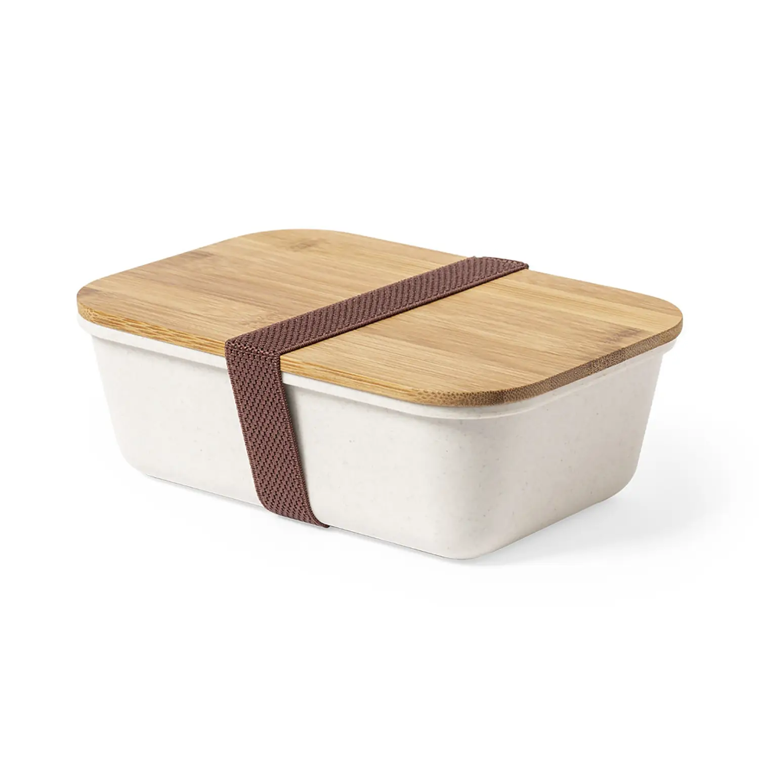 Lunch box 1 L – PP senza BPA | Coperchio in bambù | Con fascia