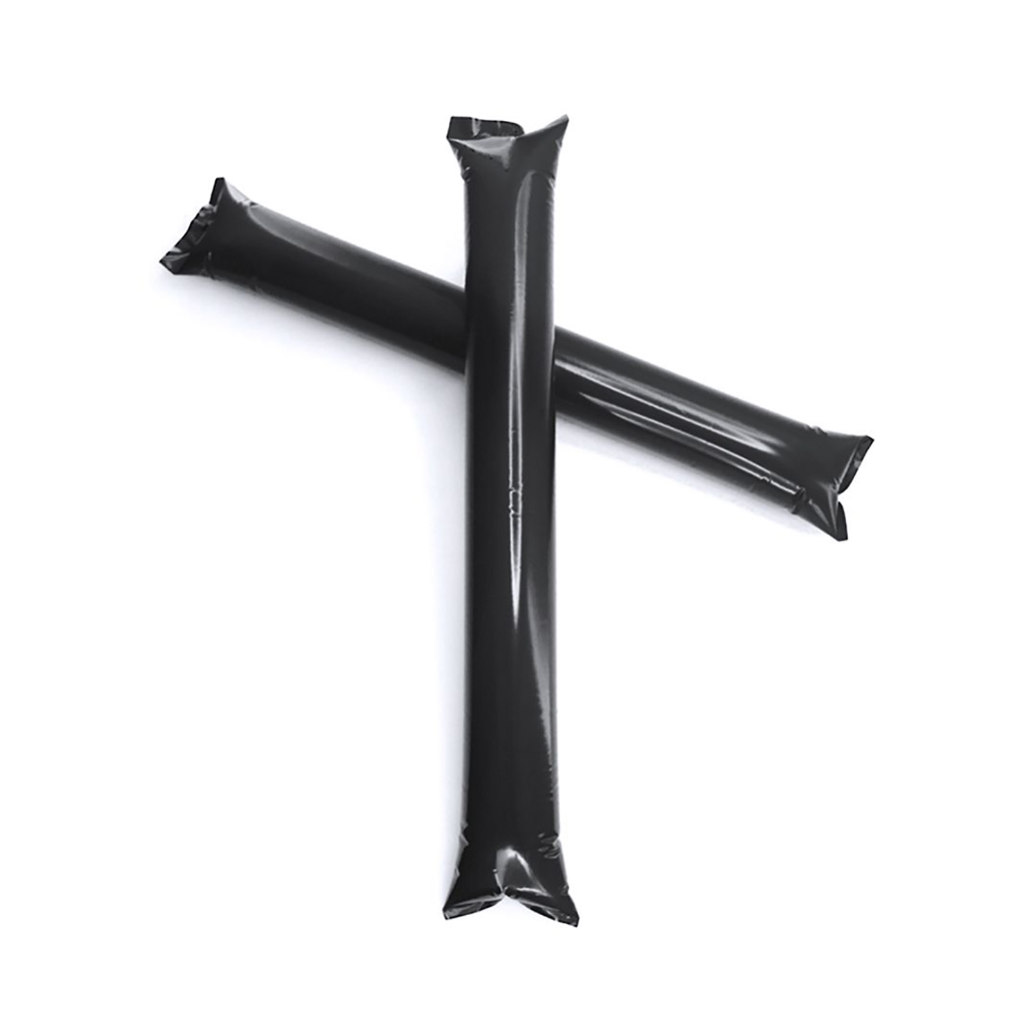 Bâtons supporters – Bâtons gonflables | Matériau PE | Lot de 2 | Avec paille de gonflage
