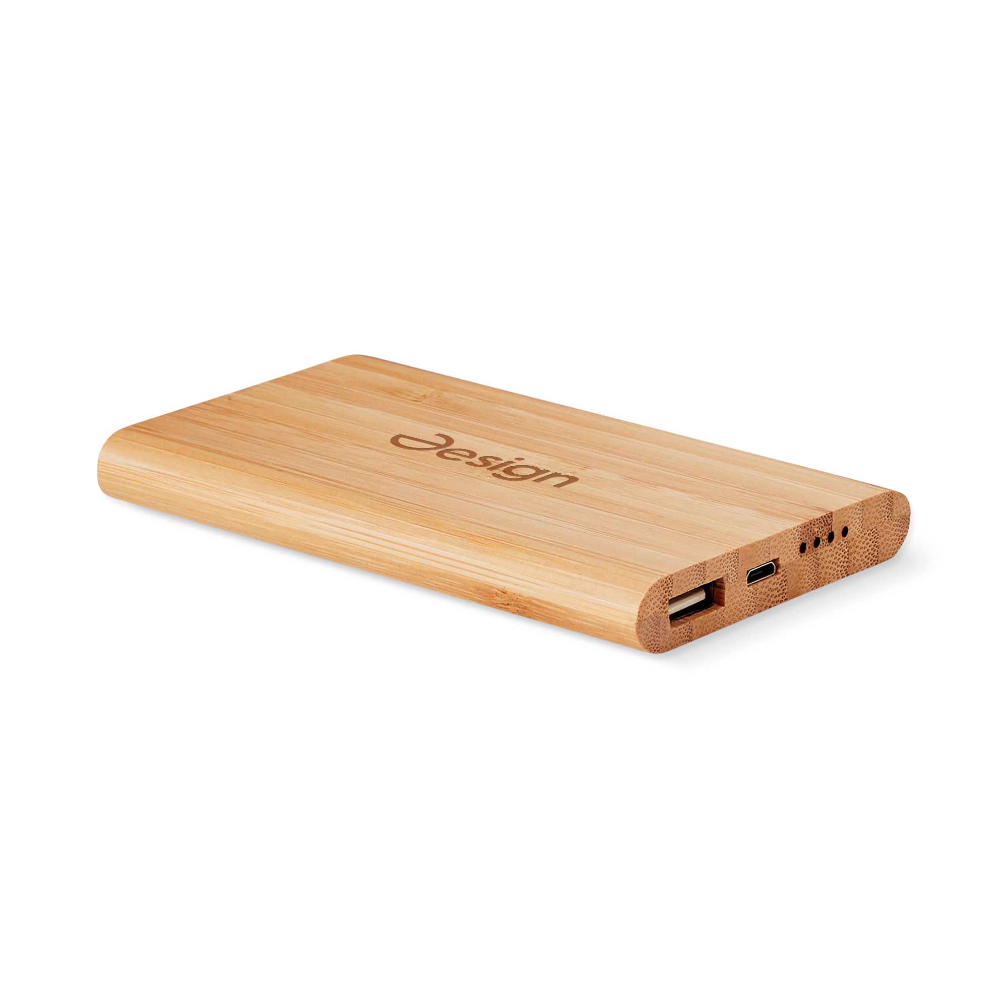 Batterie externe | Bambou | 4000 mAh | Prise Micro USB