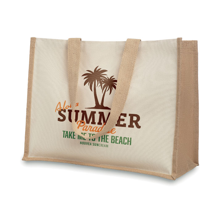 Jute Shopper Vince - 210 g/m² | 42x19x33 cm | Tot vier kleuren bedrukking