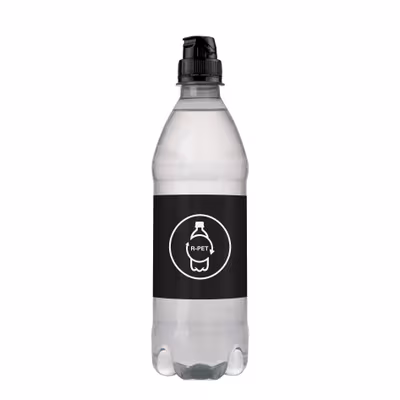 Acqua di sorgente 500 ml – Bottiglia in R-PET riciclato | Tappo sport