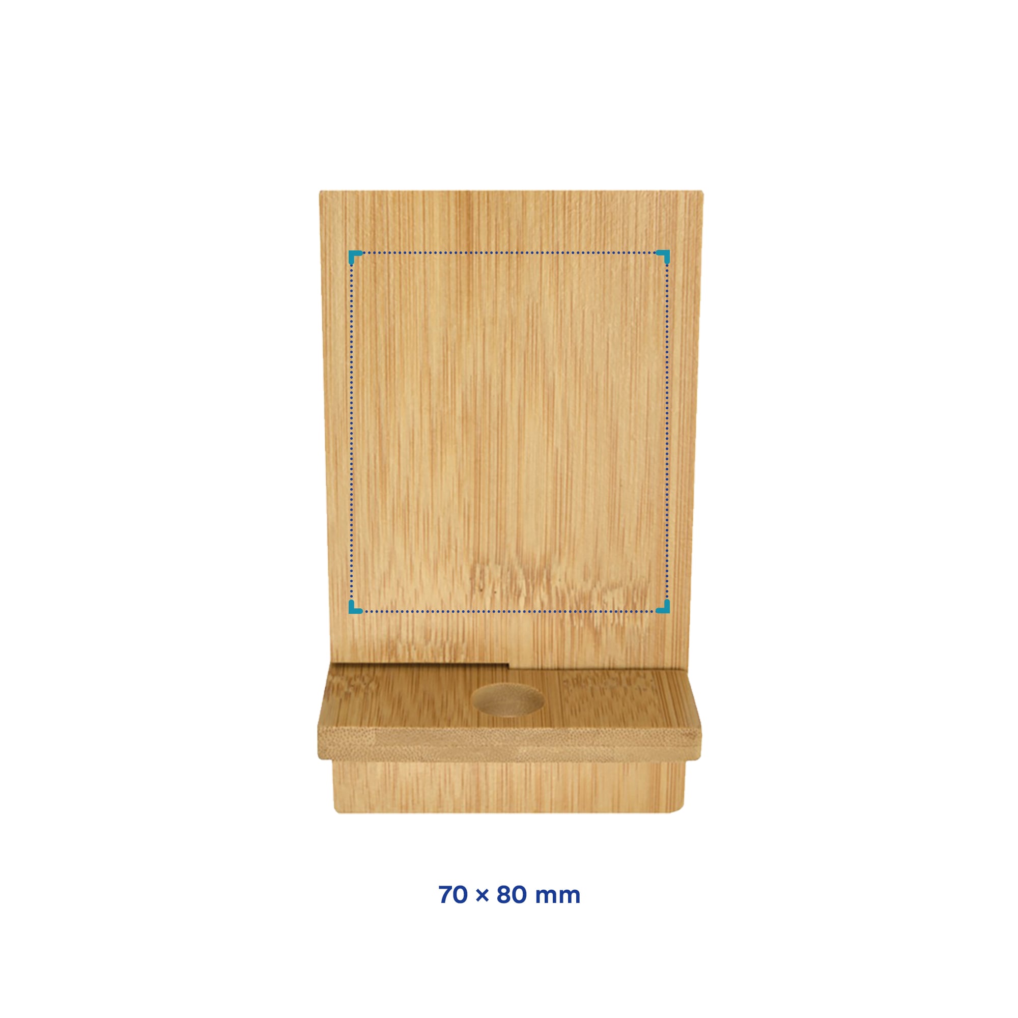 Telefoonstandaard Melle - FSC | Kabelaansluiting | Bamboe