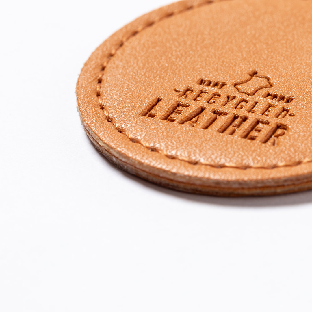 Schlüsselanhänger Bruna | Recyceltes Leder | Gravur