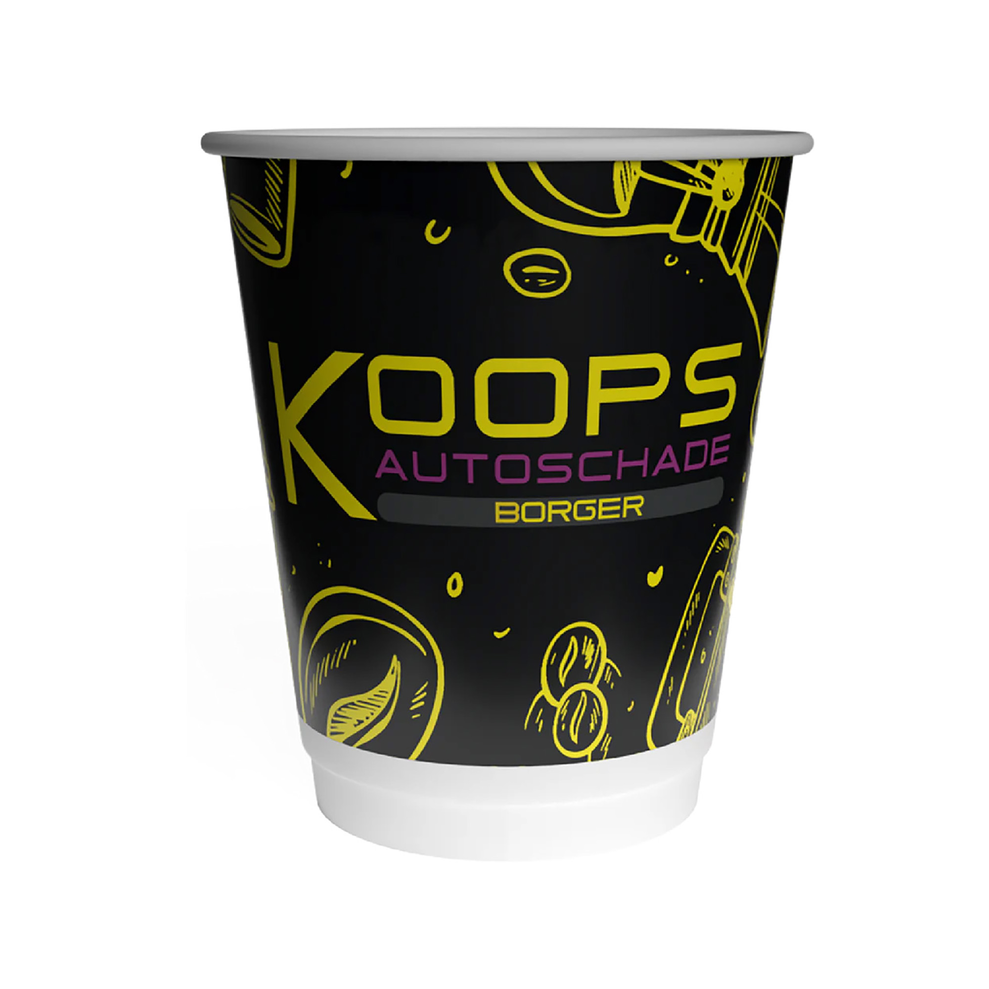 Papierbecher MaxiDouble – 225 ml | Doppelwandig | Vollfarbdruck