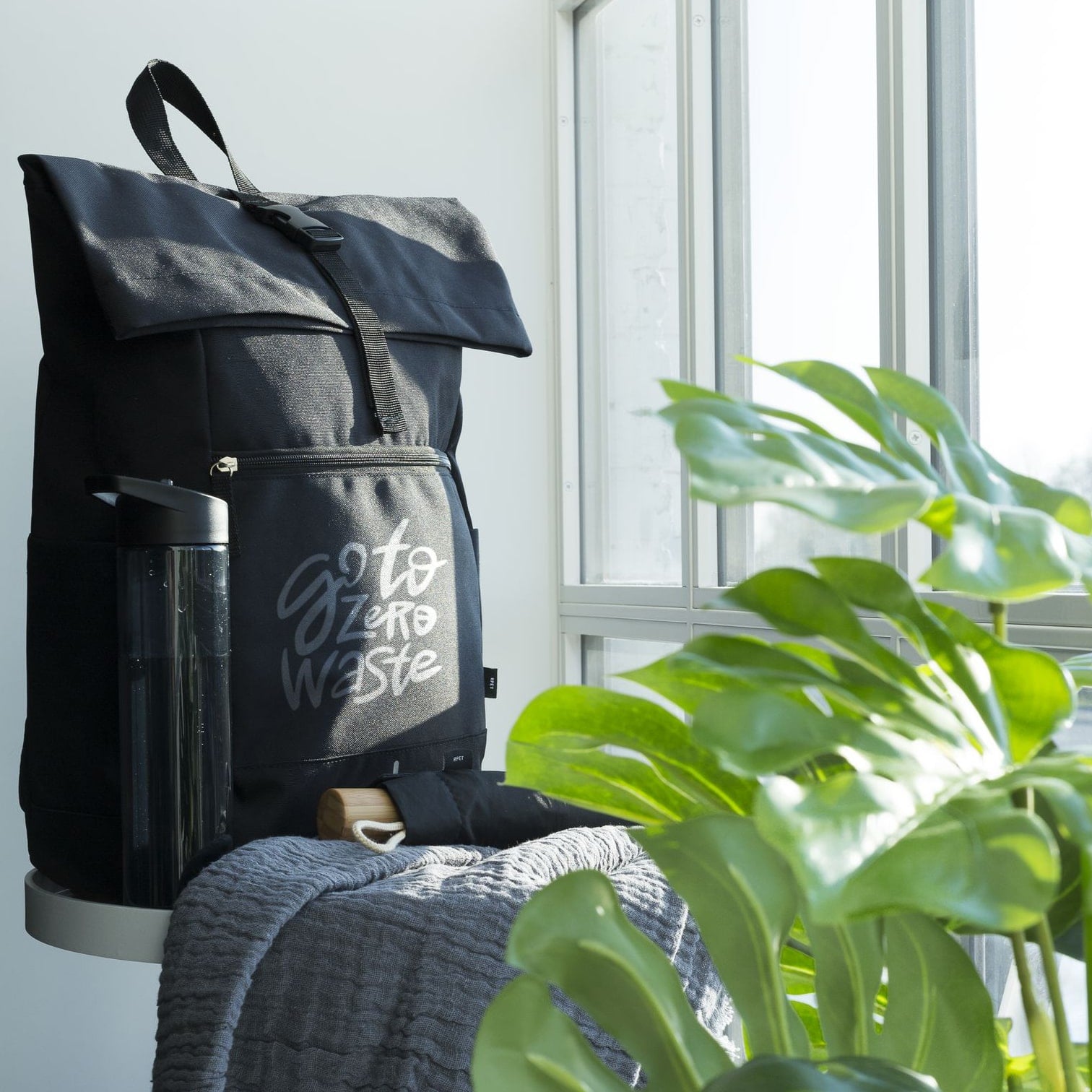 Sac à dos de courrier | Plastique recyclé | 24 litres | Impression 1 couleur