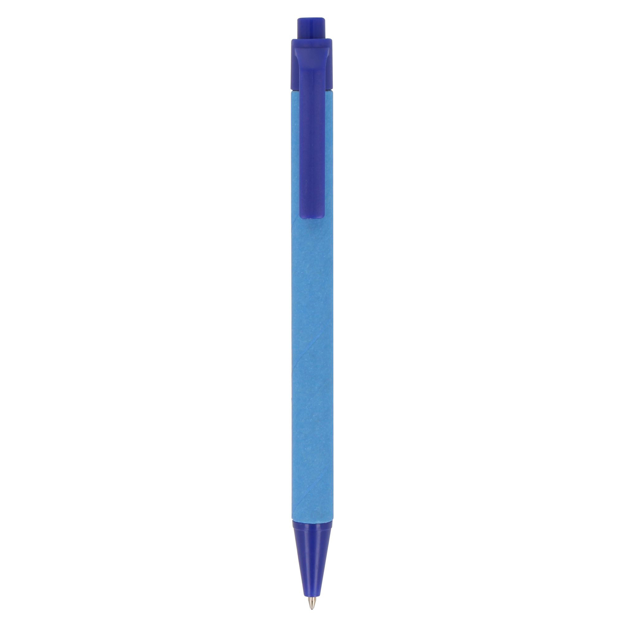 Stylo – Papier recyclé & RPP | Encre bleue | Mécanisme à bouton-poussoir