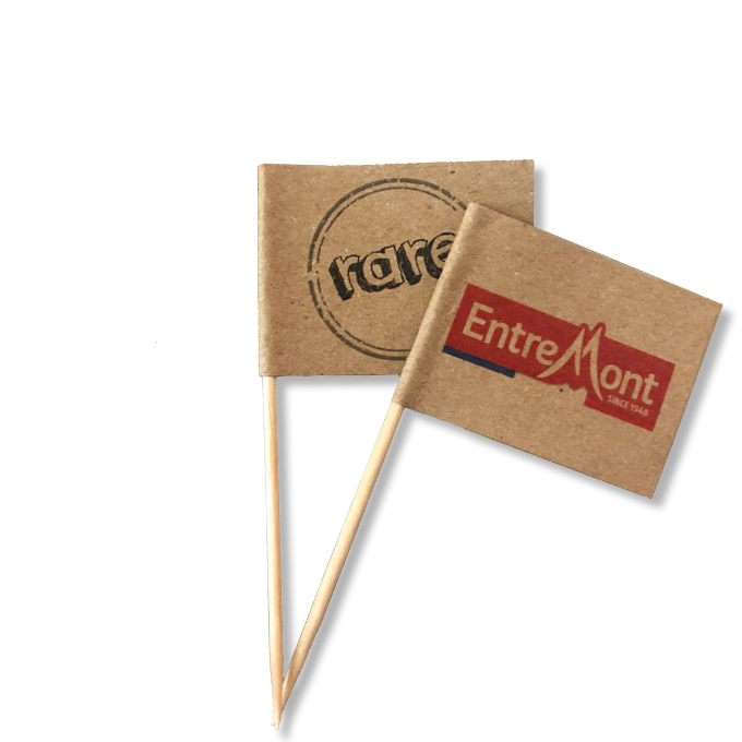 Sandwichprikkers Movi - Vlaggetje | Kraft papier | 50 x30 | Full Colour