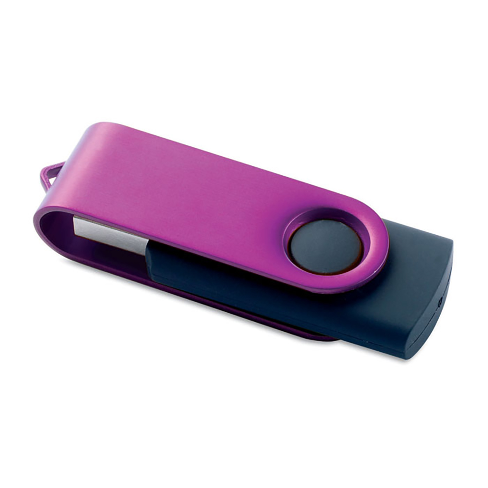 USB-Stick Rotodrive - Blacky | Farbige Kappe + Schwarzer Stick | 1-32 GB | Vollfarbe