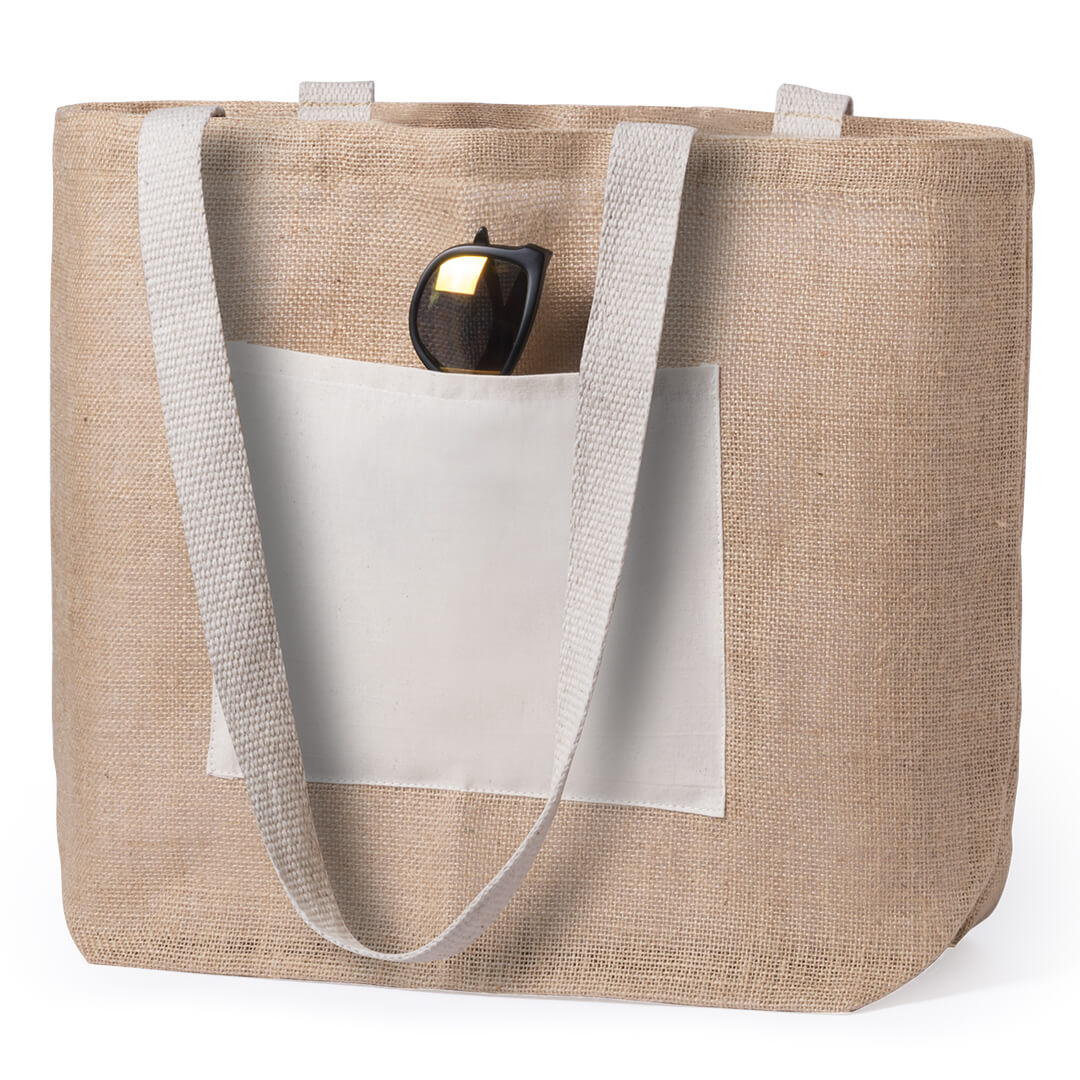 Borsa in iuta | Manici lunghi | 48×15×35 cm