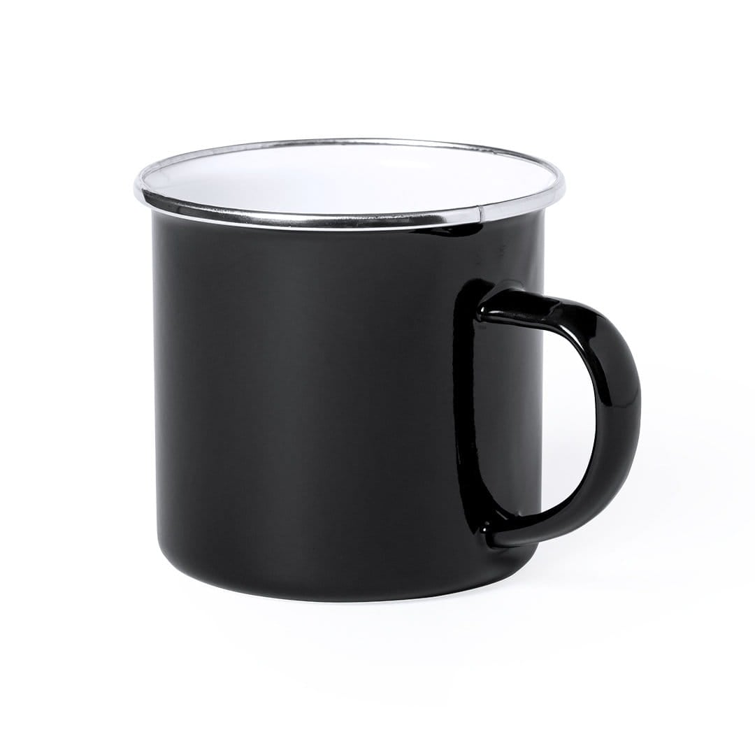 Emaille mok Emira - 380 ml | Gekleurd | 1 Kleur bedrukking