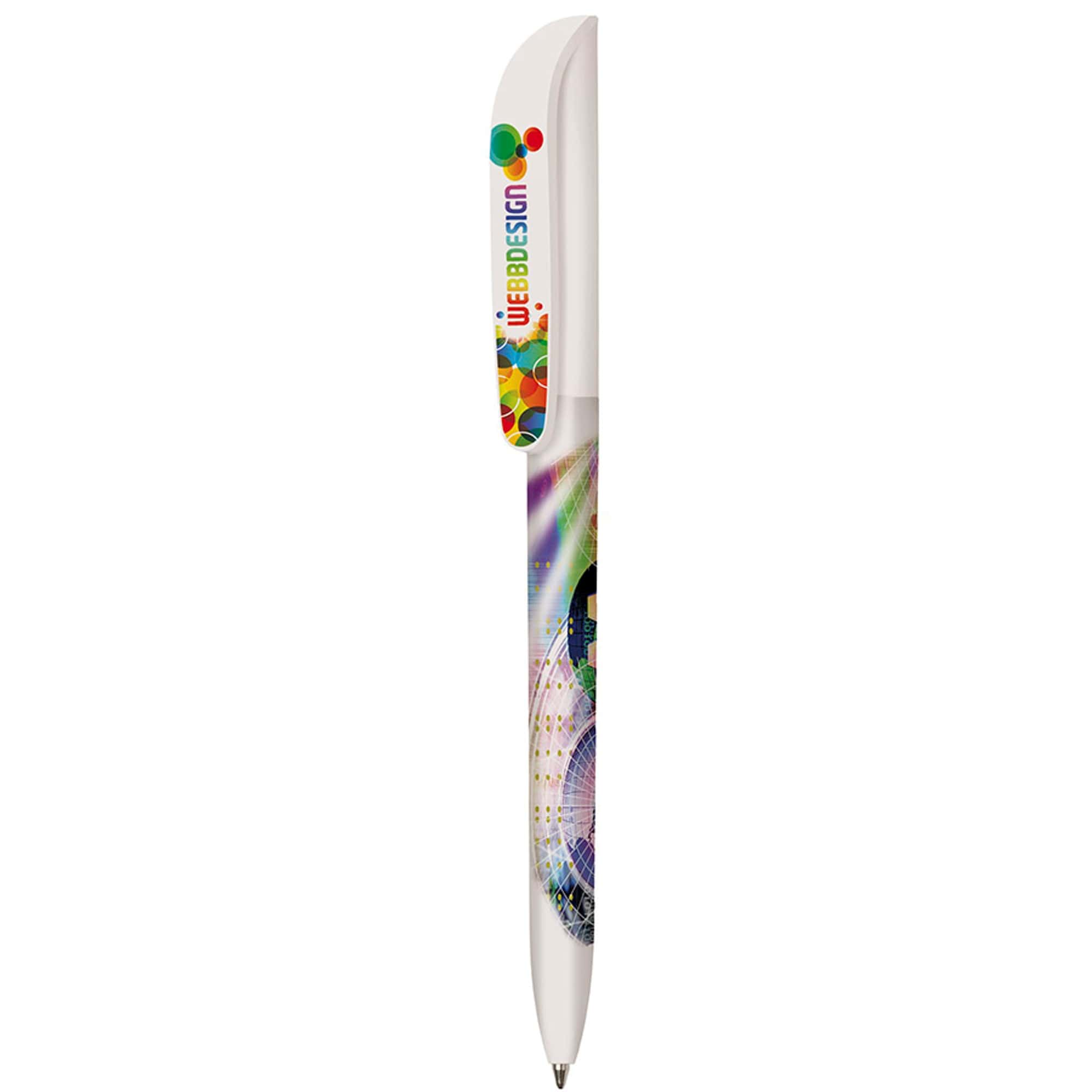 Super balpen BIC - Plastic | Gekleurde clip | Gemaakt in Spanje