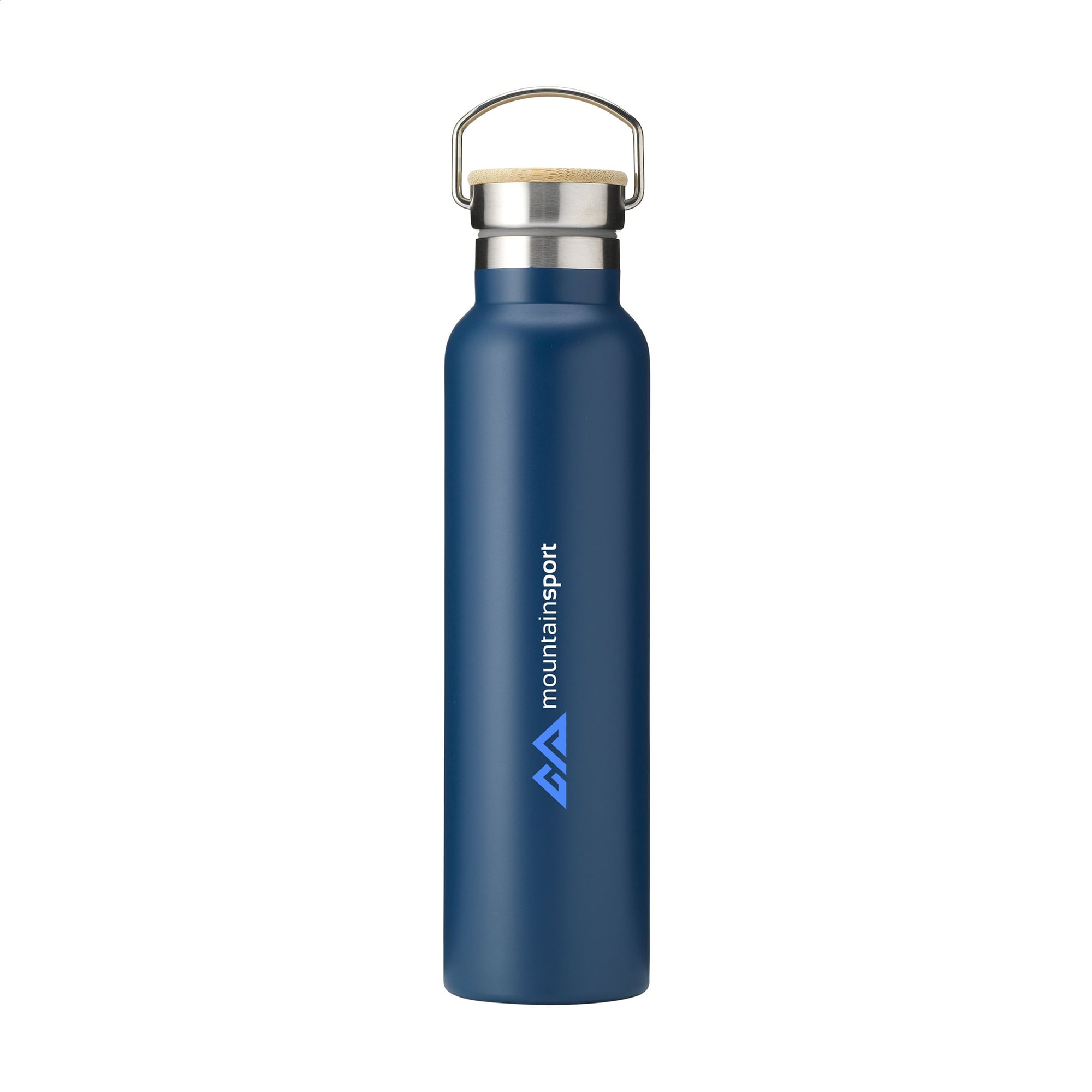 Thermosfles RVS Vintage – 750 ml | Vacuüm geïsoleerd | Schroefdop met bamboe