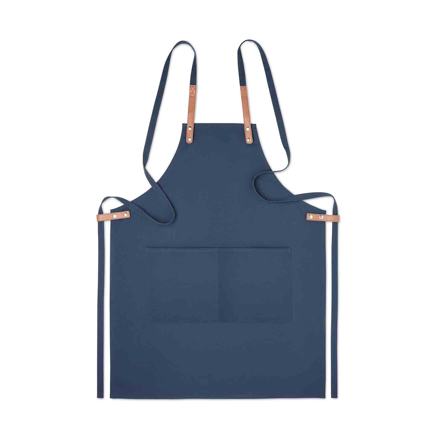 Tablier | Coton biologique 340 g/m² | Détails en simili cuir | Jusqu'à 4 couleurs d'impression
