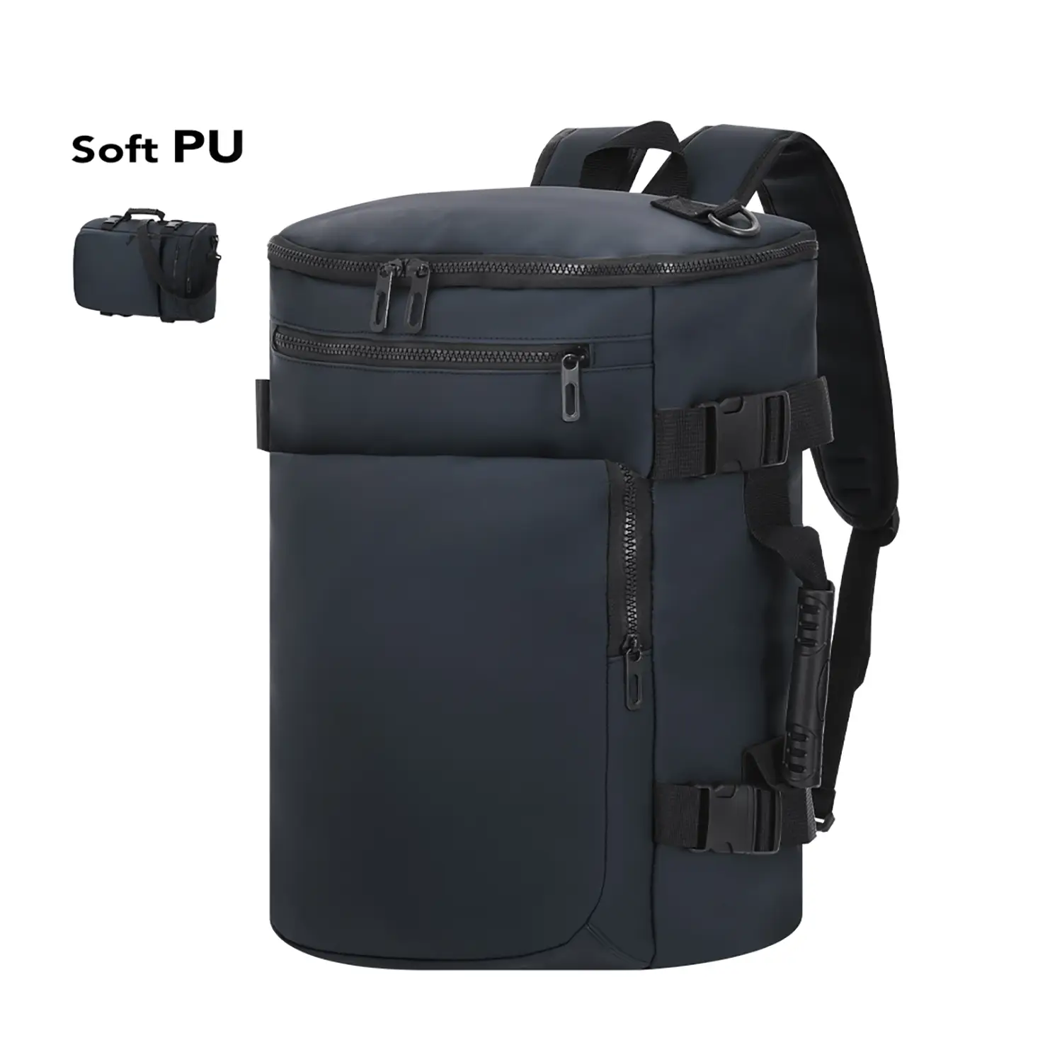 Zaino PU – Laptop 15'' | Chiusura magnetica | Imbottito | Design moderno