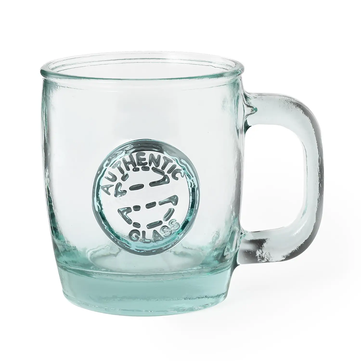 Tazza in vetro riciclato – 400 ml | Aspetto neutro | Riutilizzabile | Sostenibile