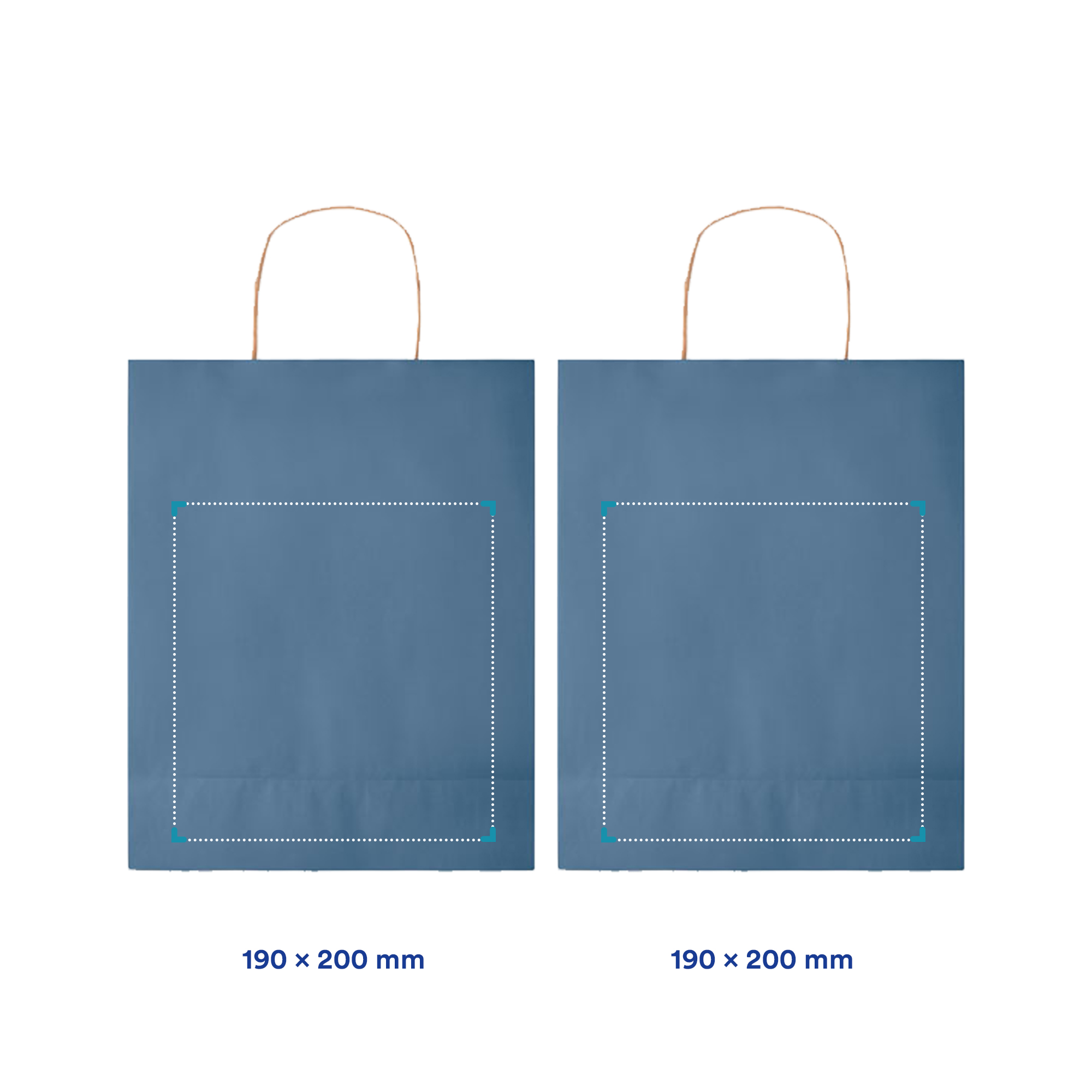 Sac en papier | A5 | Coloré | Impression jusqu'à 4 couleurs