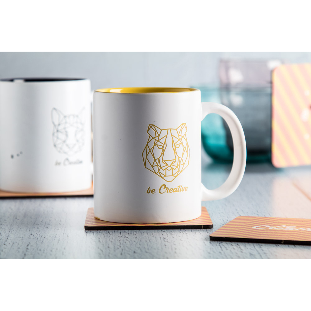 Tazza - 350ml | Interno bianco + colorato | Incisione