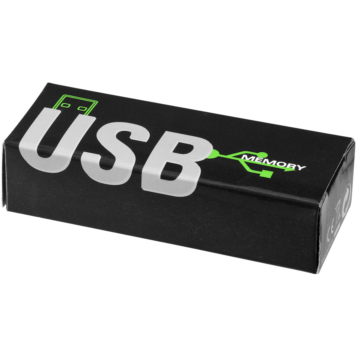 USB-Stick Rotate - Schnell | Silber Kappe + Farbiger Stick | 2 GB | Gravur & Druck