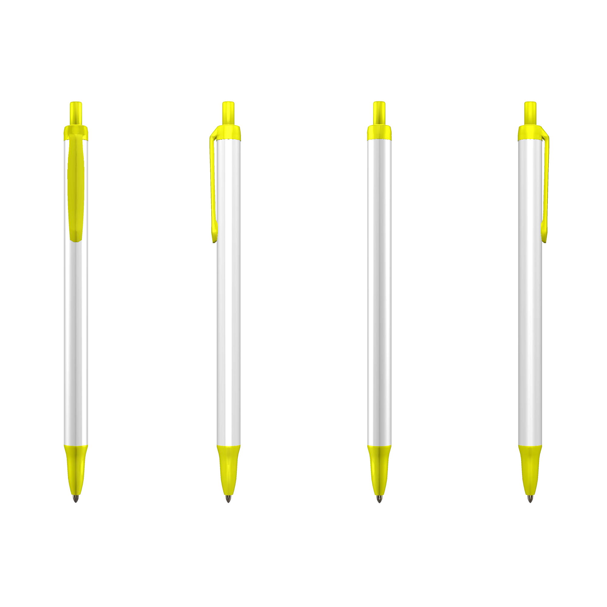 Kugelschreiber Clic Stick - Two Color | BIC | Kunststoff | Weiß & Farbig