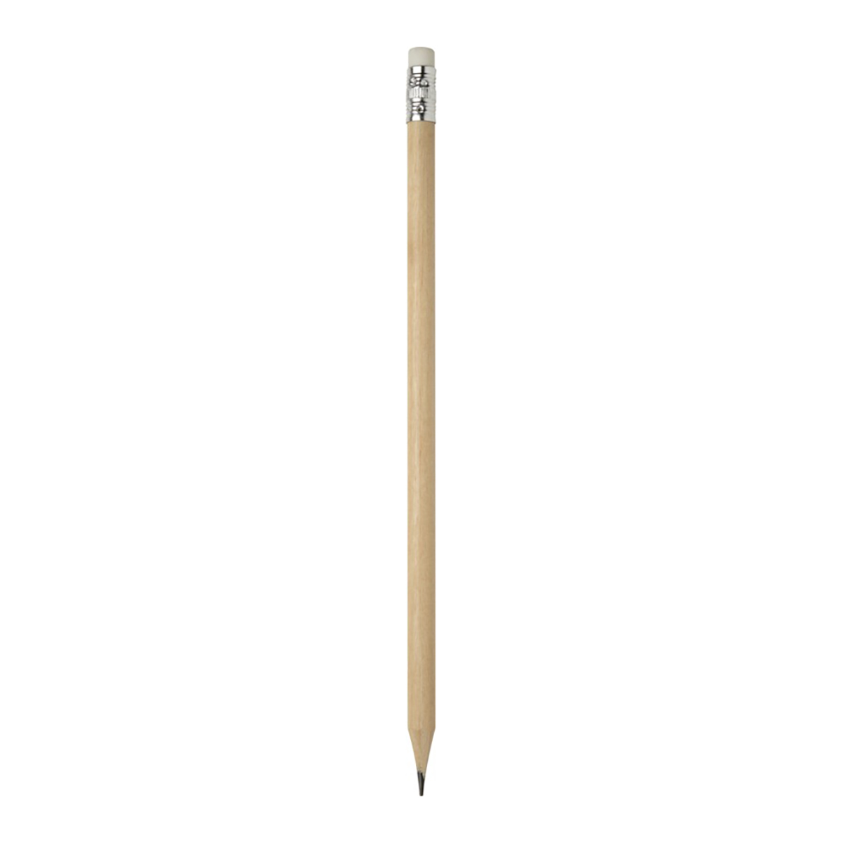 Crayon avec gomme - Naturel | Taillé | Bois FSC