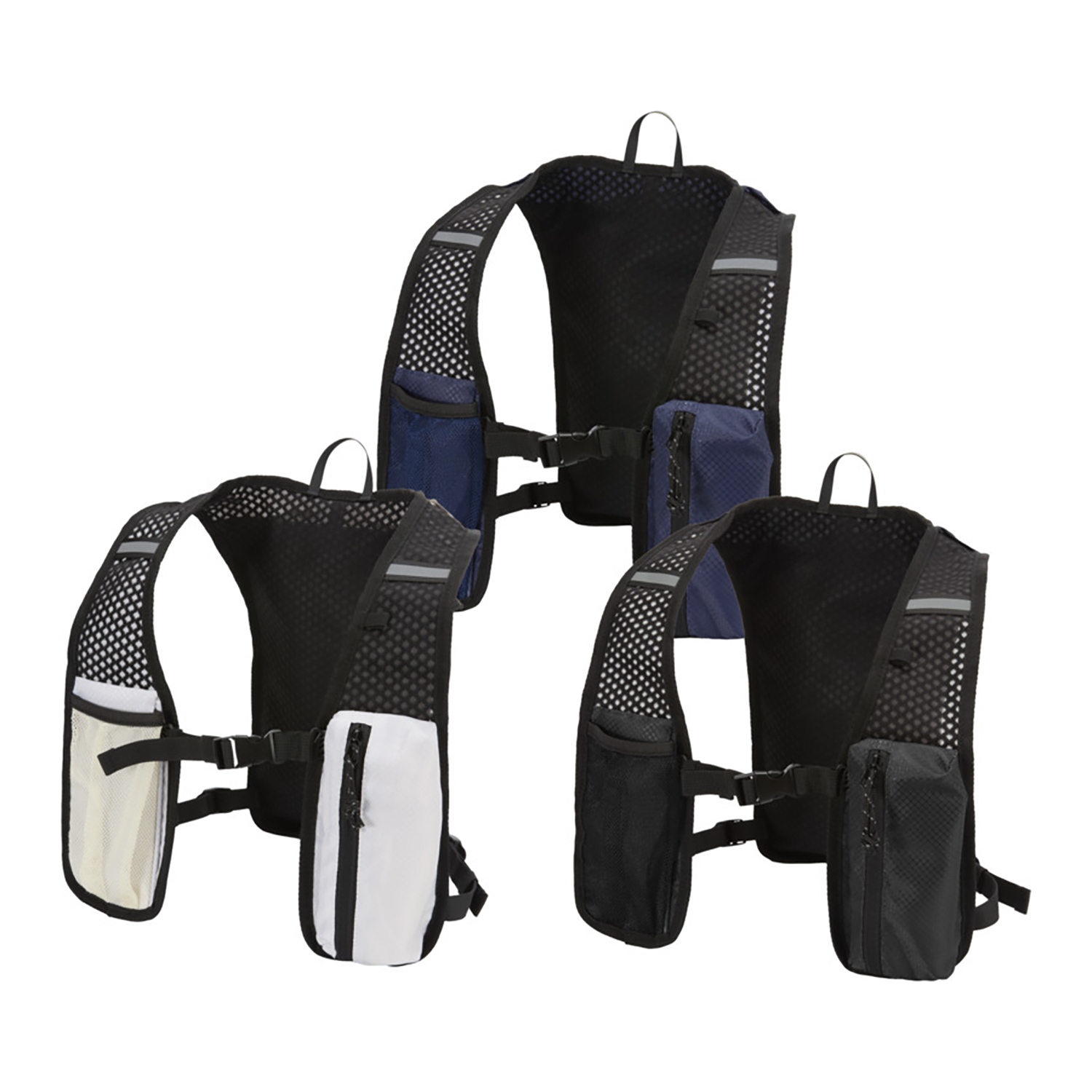 Gilet de course déperlant – 5 L | Éléments réfléchissants | Poches bouteilles | Léger