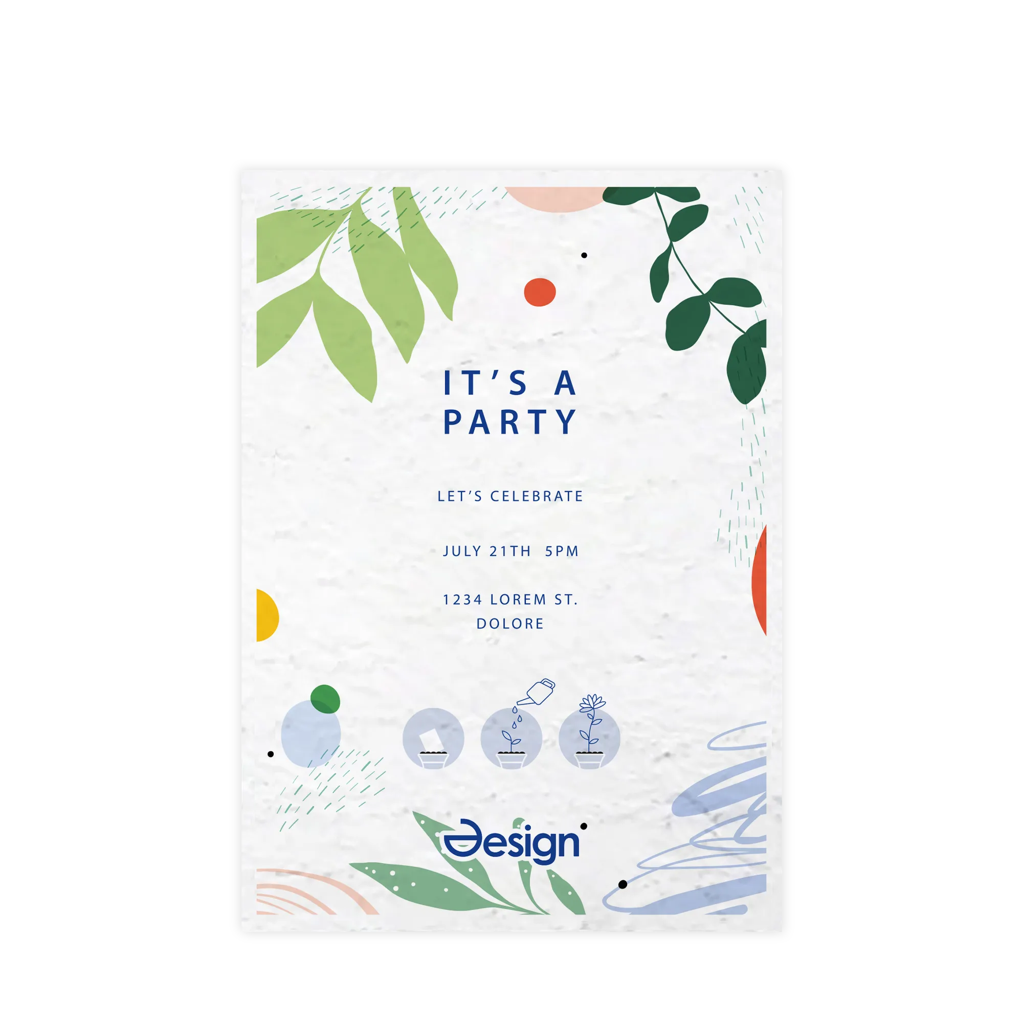 Samenpapier Flora - A5 | 120 g/m² | Vollfarbe