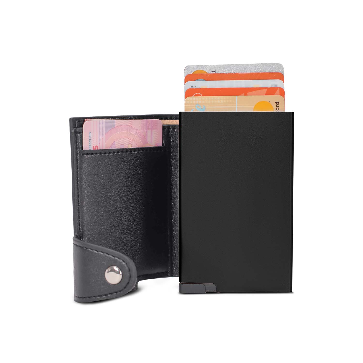 Porta carte RFID | Portafoglio | Aspetto in pelle PU
