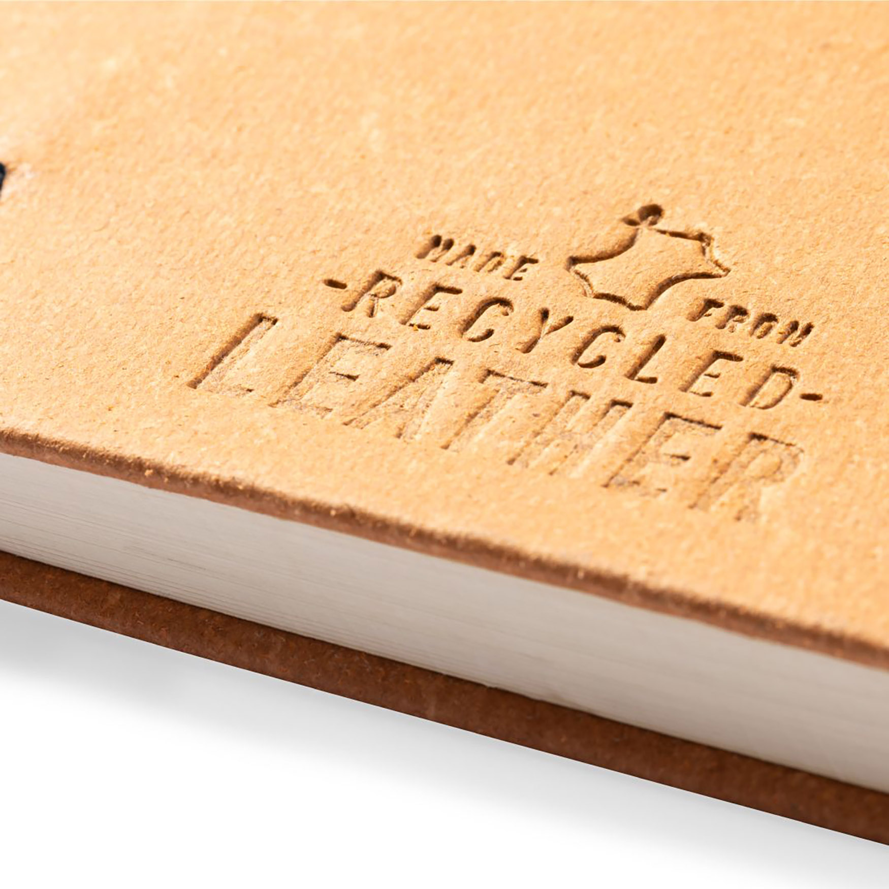 Set carnet - Cuir recyclé | 100 feuilles | Stylo métal