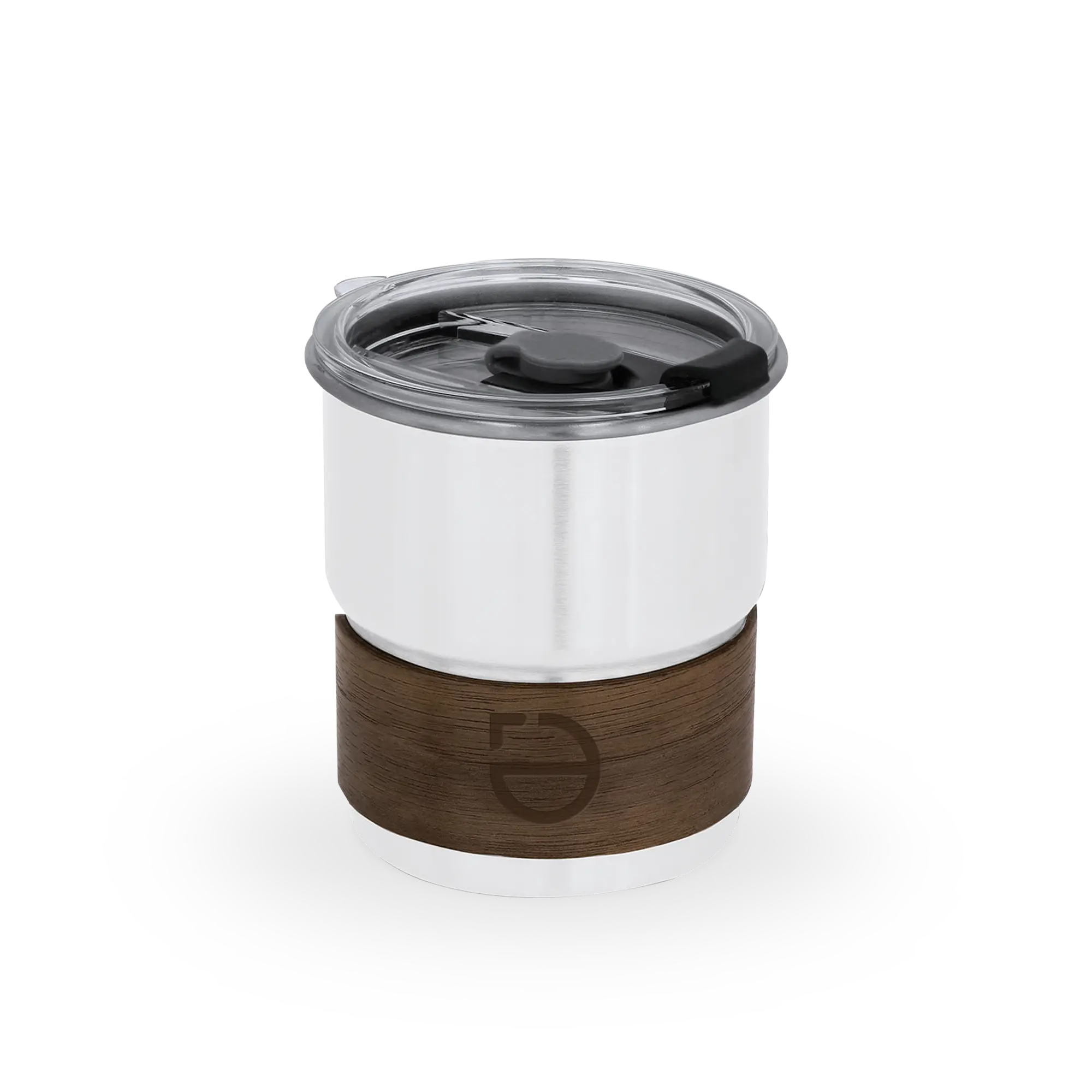 Bicchiere – 250 ml | Acciaio inox | Dettaglio in legno | Coperchio senza BPA