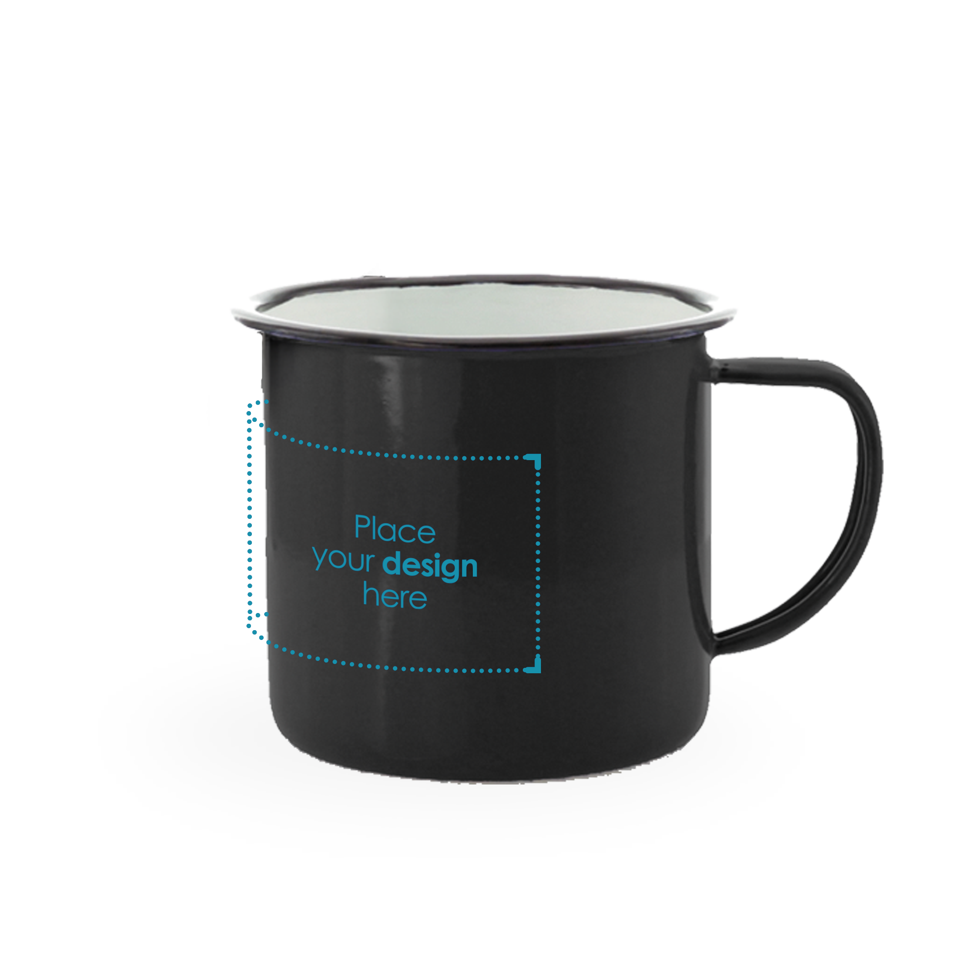 Emaille mok Sonja - 350 ml | Gekleurd | Budget - Vintage design | Tot 4 kleuren bedrukken